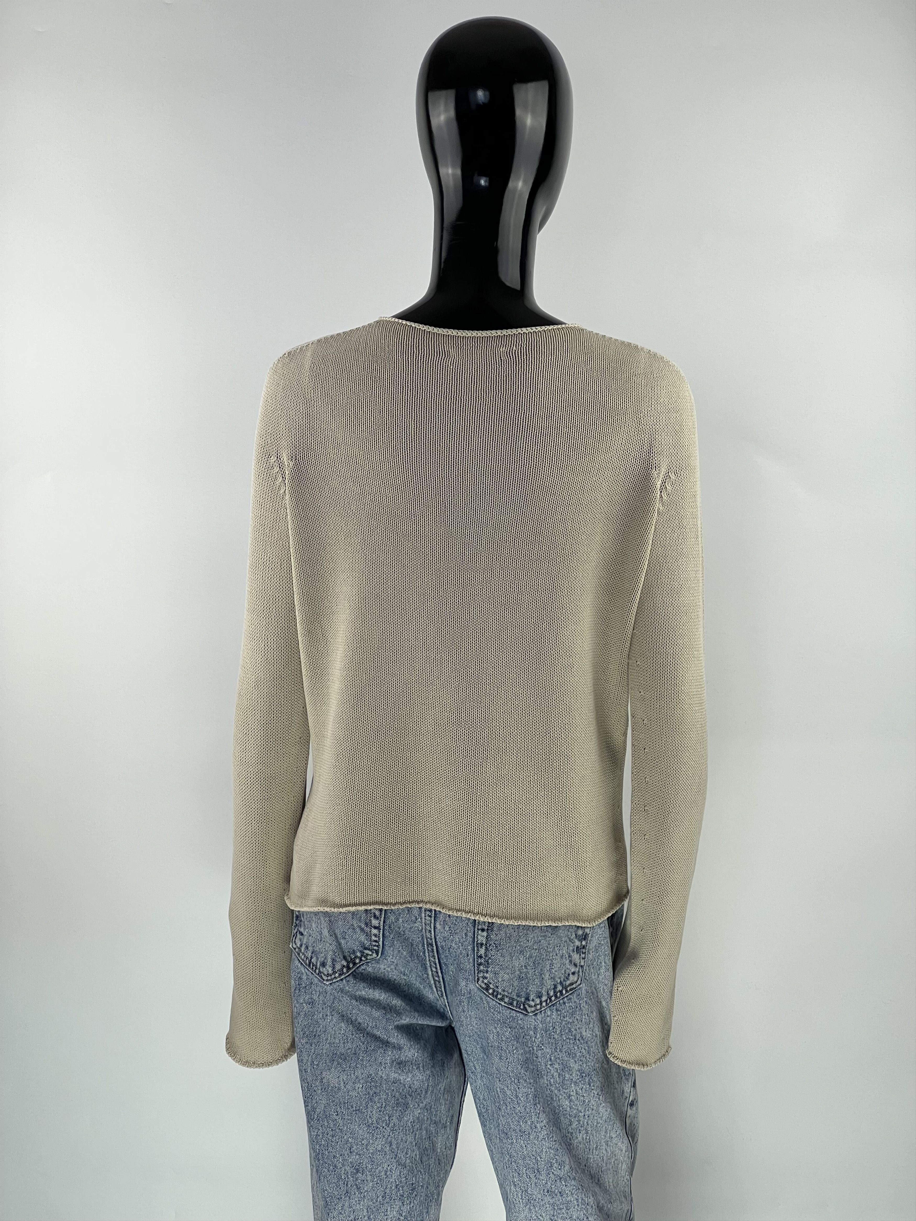 C.P. Company CP Company Rare Vintage Cotton Sweater Knit Beige Size IT44 Size M / US 6-8 / IT 42-44 - 3 Thumbnail