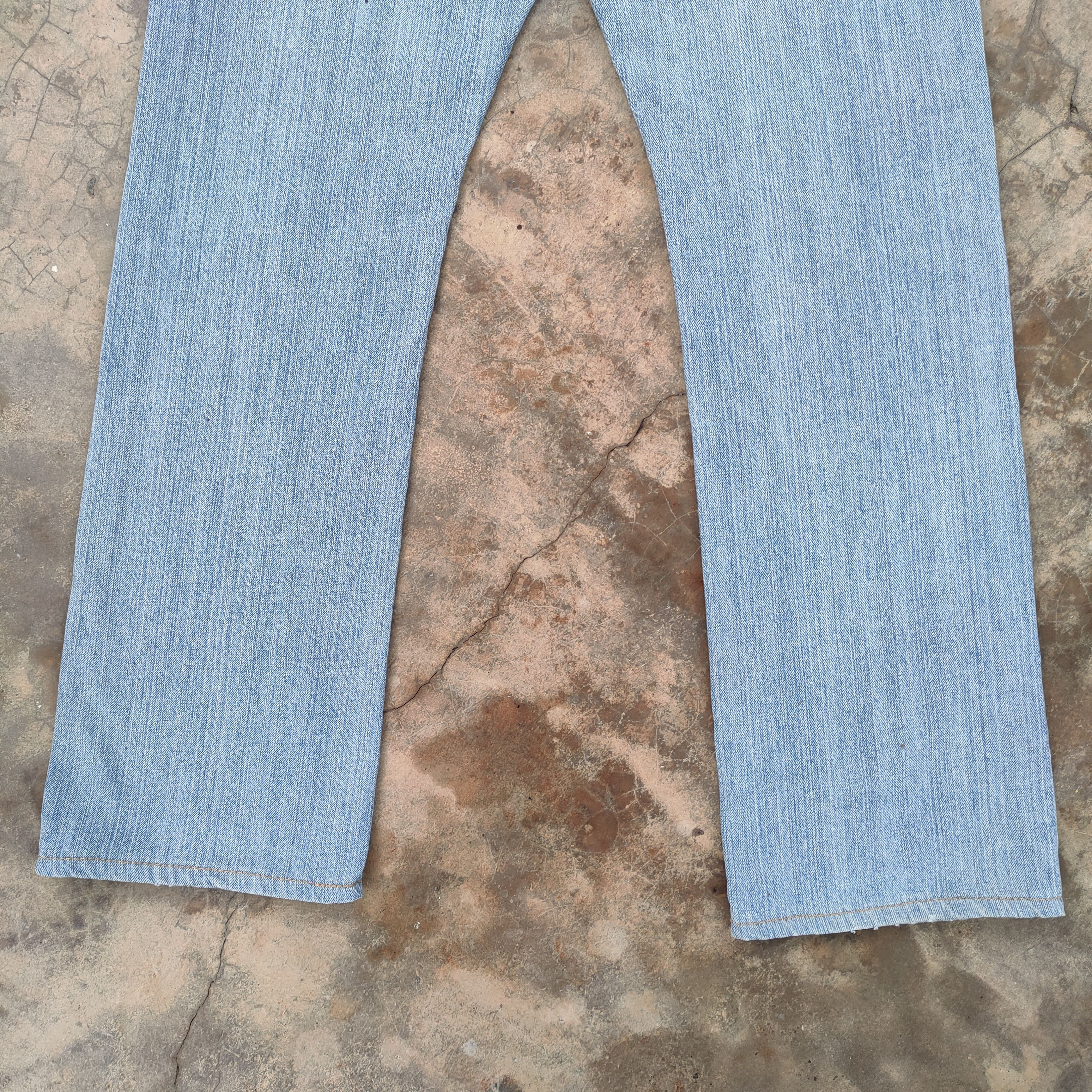 Black Label × Burberry × Jean VINTAGE BURBERRY BLACK JEANS DISTRESSED DENIM JEANS PANTS Size US 31 - 10 Thumbnail