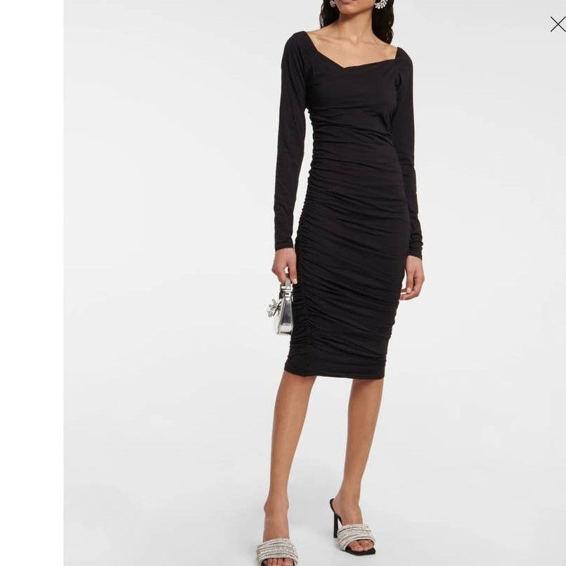 Anthropologie Anthropologie Velvet by Graham & Spencer Tori Ruched Dress Size L / US 10 / IT 46 - 8 Thumbnail