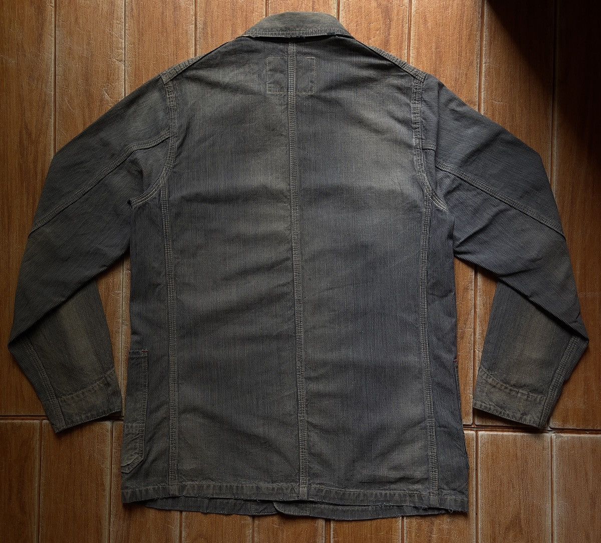 Sugar Cane × Vintage ❌S O L D❌90s Sugar Cane Hickory Stripe good Aging & fading Size US S / EU 44-46 / 1 - 2 Thumbnail