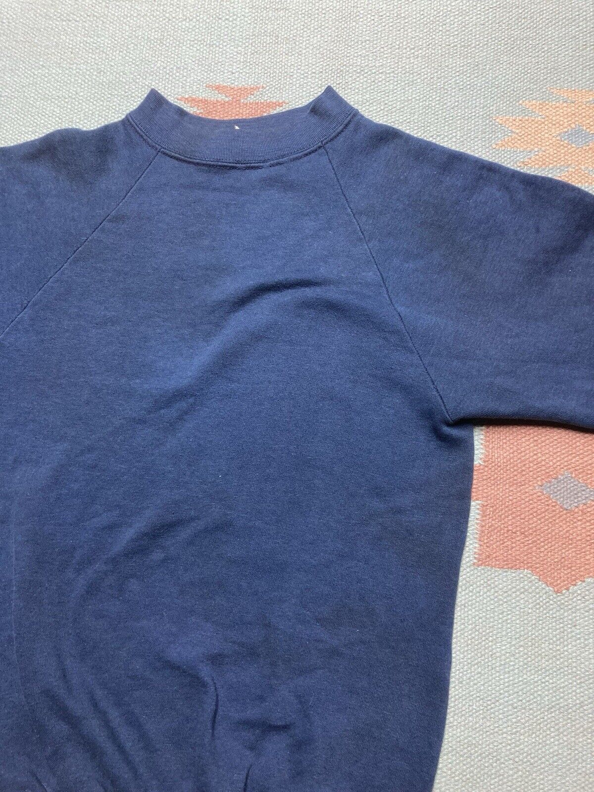 Vintage VTG 70s crewneck sweatshirt blank faded youth L adult small Size US S / EU 44-46 / 1 - 3 Thumbnail