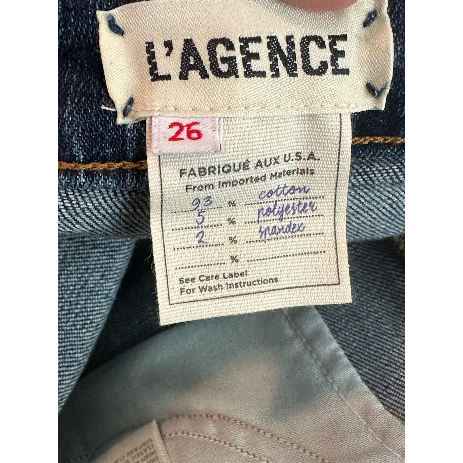 L'AGENCE L'Agence Paris blue High 10 Skinny Jeans size 26 Size 26" / US 2 / IT 38 - 3 Thumbnail