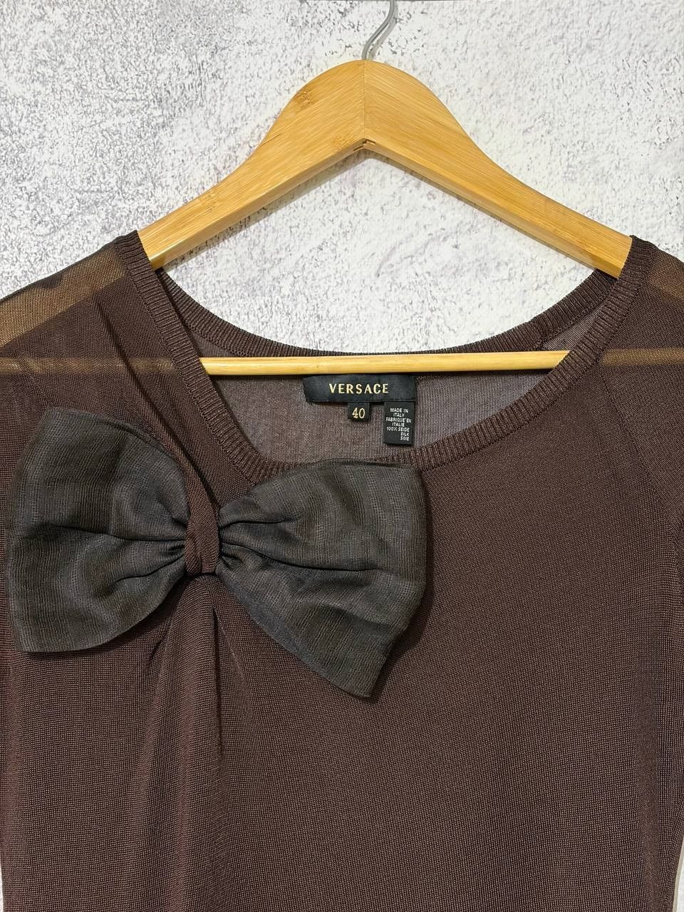 Versace Versace Vintage Silk Cocktail Dress With Bows Made in Italy Size S / US 4 / IT 40 - 3 Thumbnail