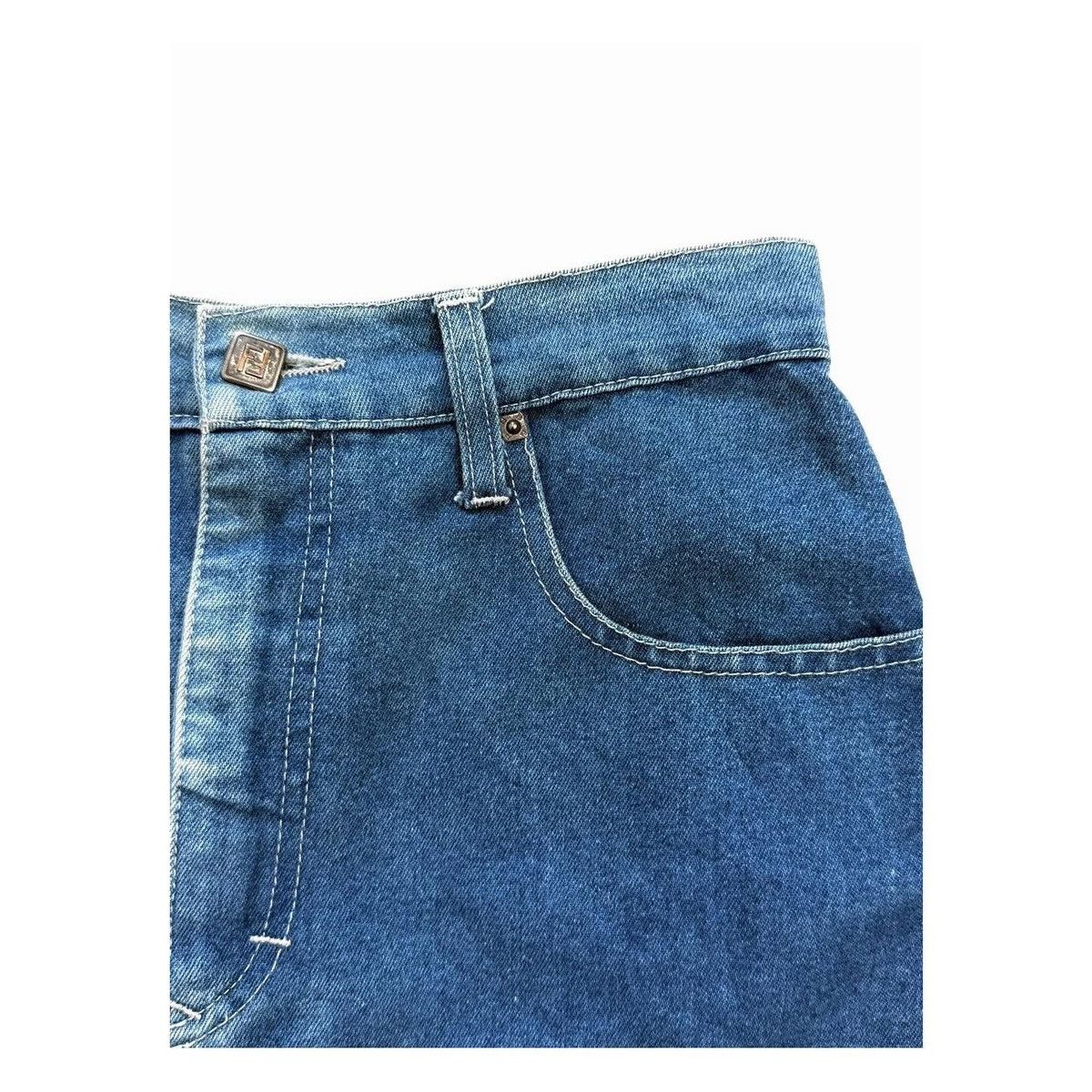 Fendi Vintage Fendi Indigo Denim Skirt Size 27" / US 4 / IT 40 - 3 Thumbnail