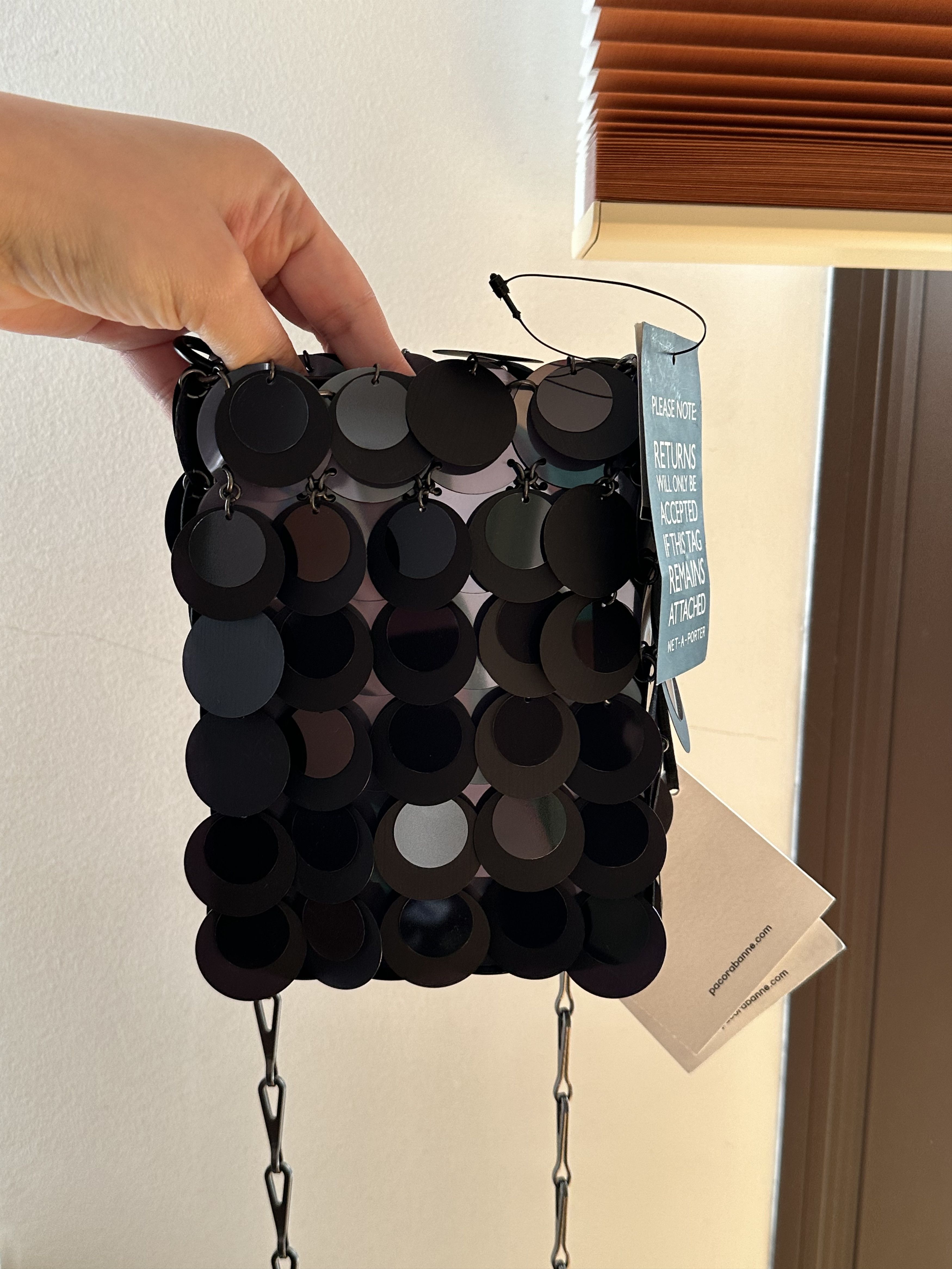 Paco Rabanne Paco Rabanne Mini Sequined Chain-link Crossbody bag Size ONE SIZE - 7 Thumbnail