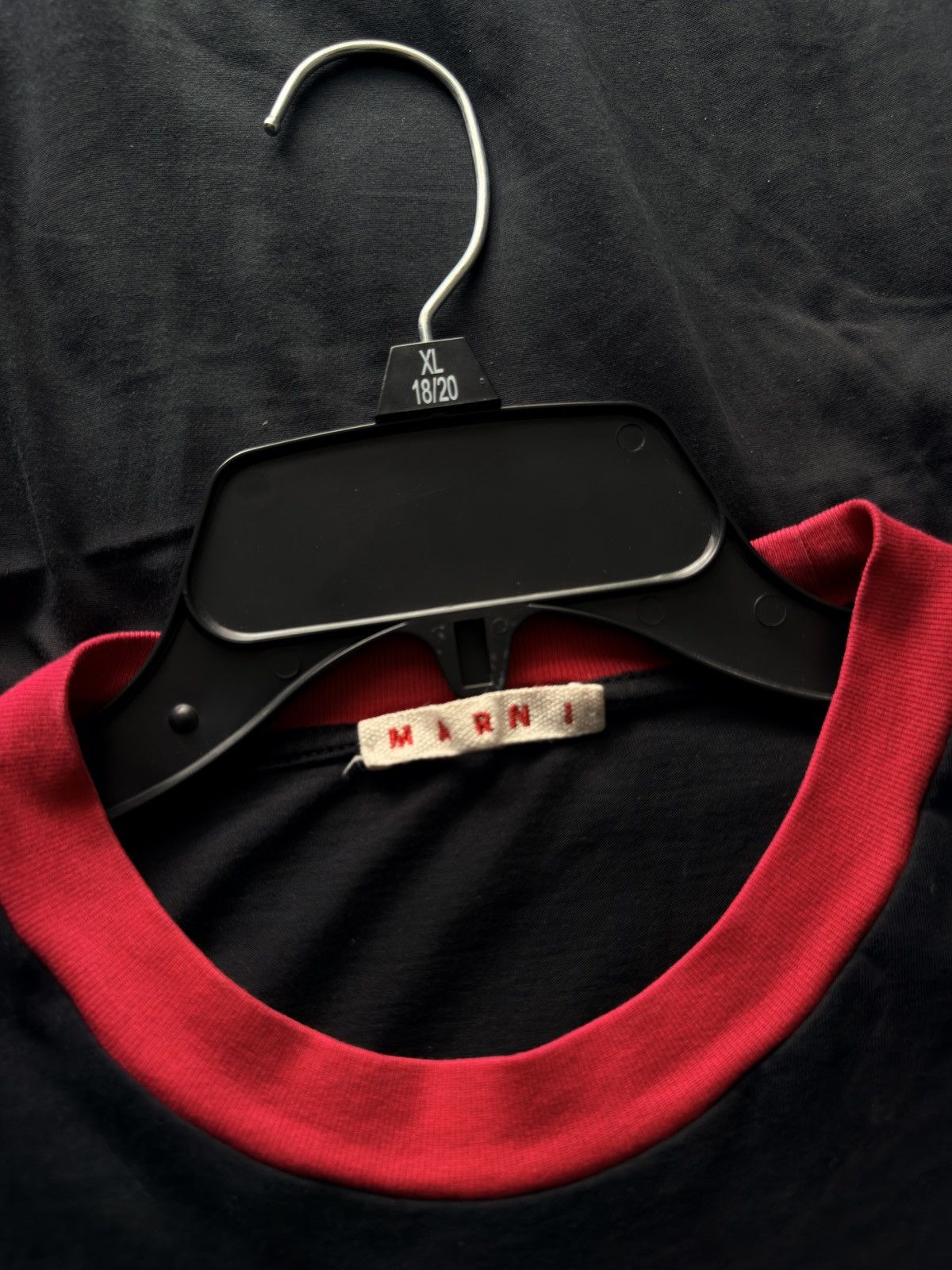 Marni Marni Logo Ringer Tee Size US S / EU 44-46 / 1 - 3 Thumbnail