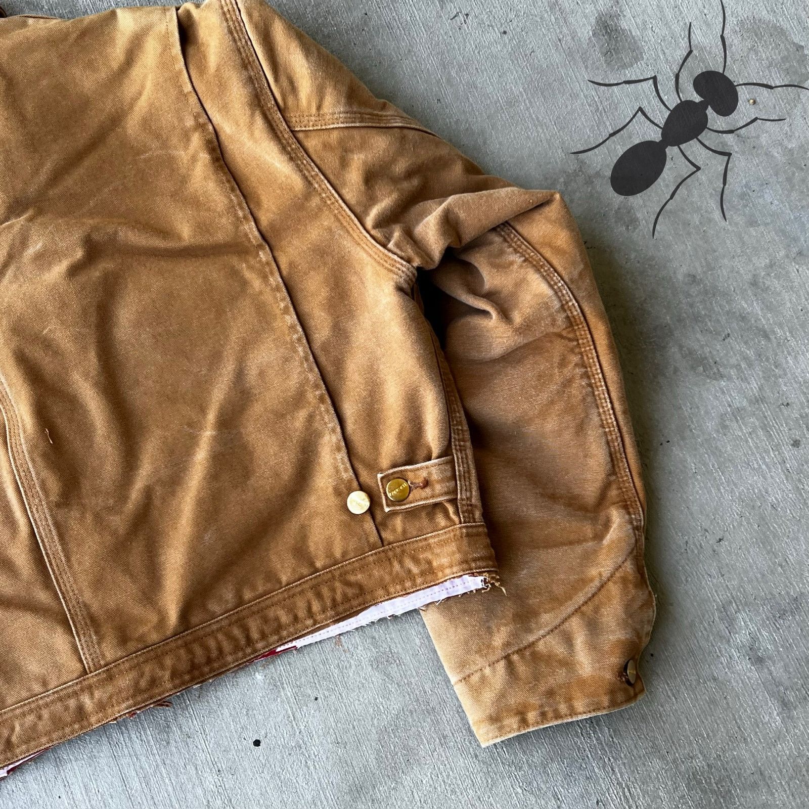 Carhartt × Vintage Carhartt cropped detroit style faded brown work wear jacket Size US L / EU 52-54 / 3 - 13 Thumbnail