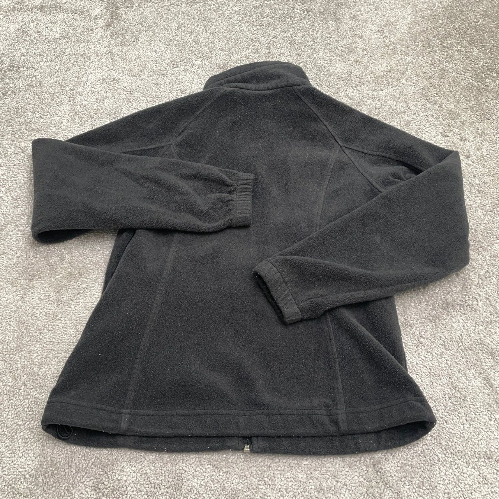Vintage Columbia Benton Springs Fleece Jacket Womens PM Black Full Zip Outdoor Hiking Size M / US 6-8 / IT 42-44 - 2 Thumbnail