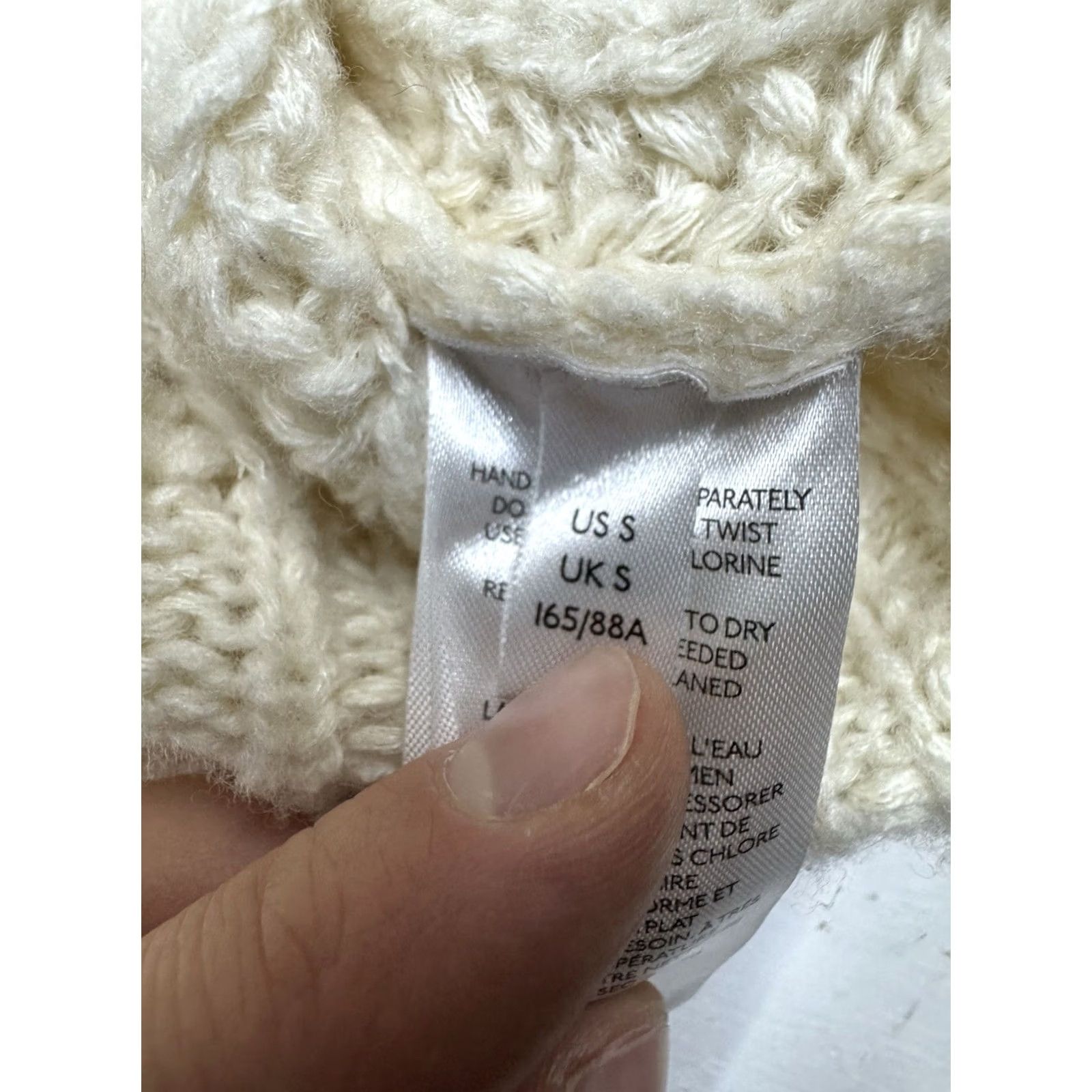 Anthropologie Anthropologie Pilcro Marla V-Neck Sweater Knit Women’s Size S Ivory Oversized Pullover Dolman Sleeve Size S / US 4 / IT 40 - 7 Thumbnail