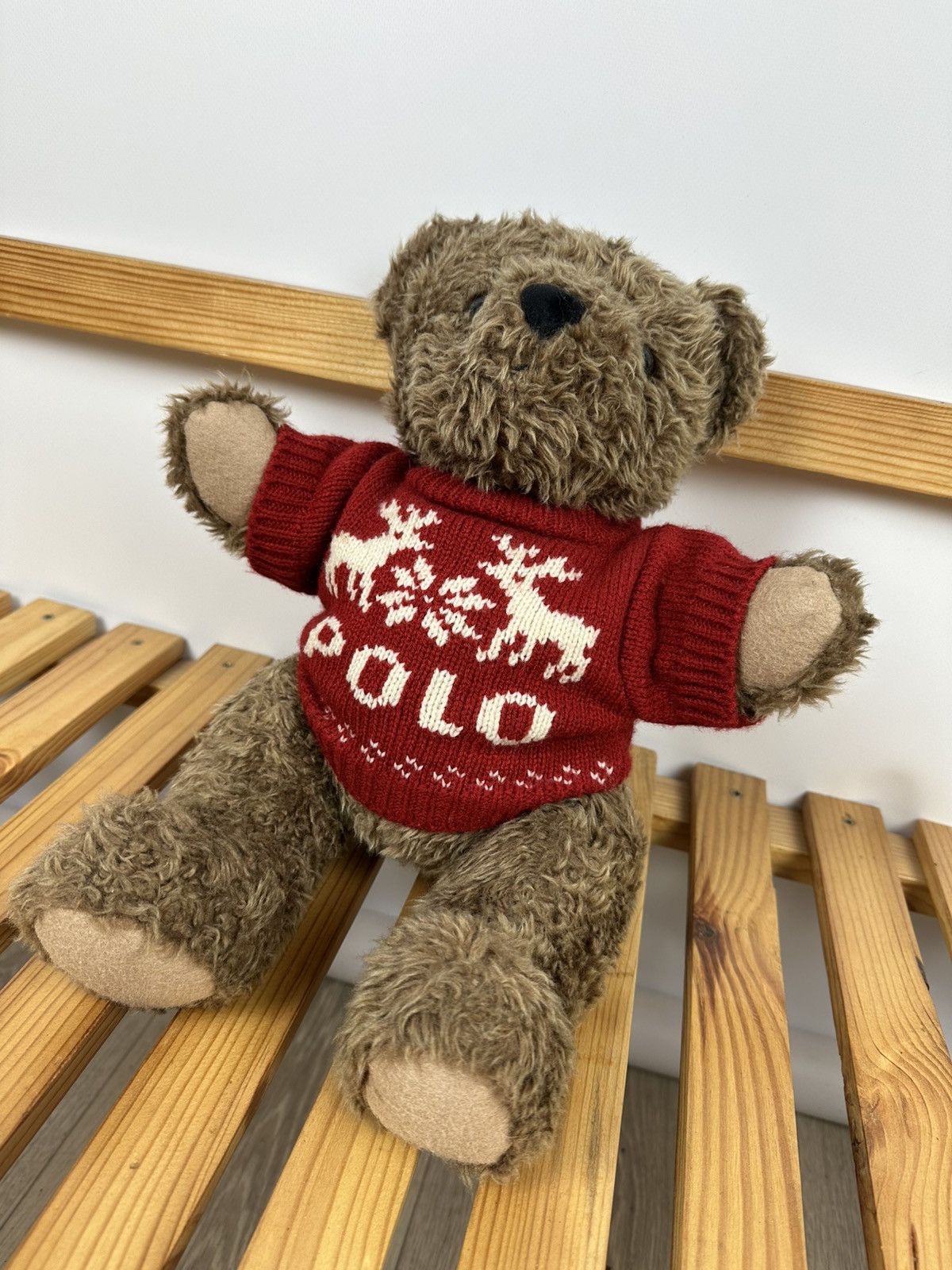 Other × Polo Ralph Lauren × Ralph Lauren Vintage Polo Ralph Lauren Bear Holiday Sweater Plush Toy Size ONE SIZE - 2 Thumbnail