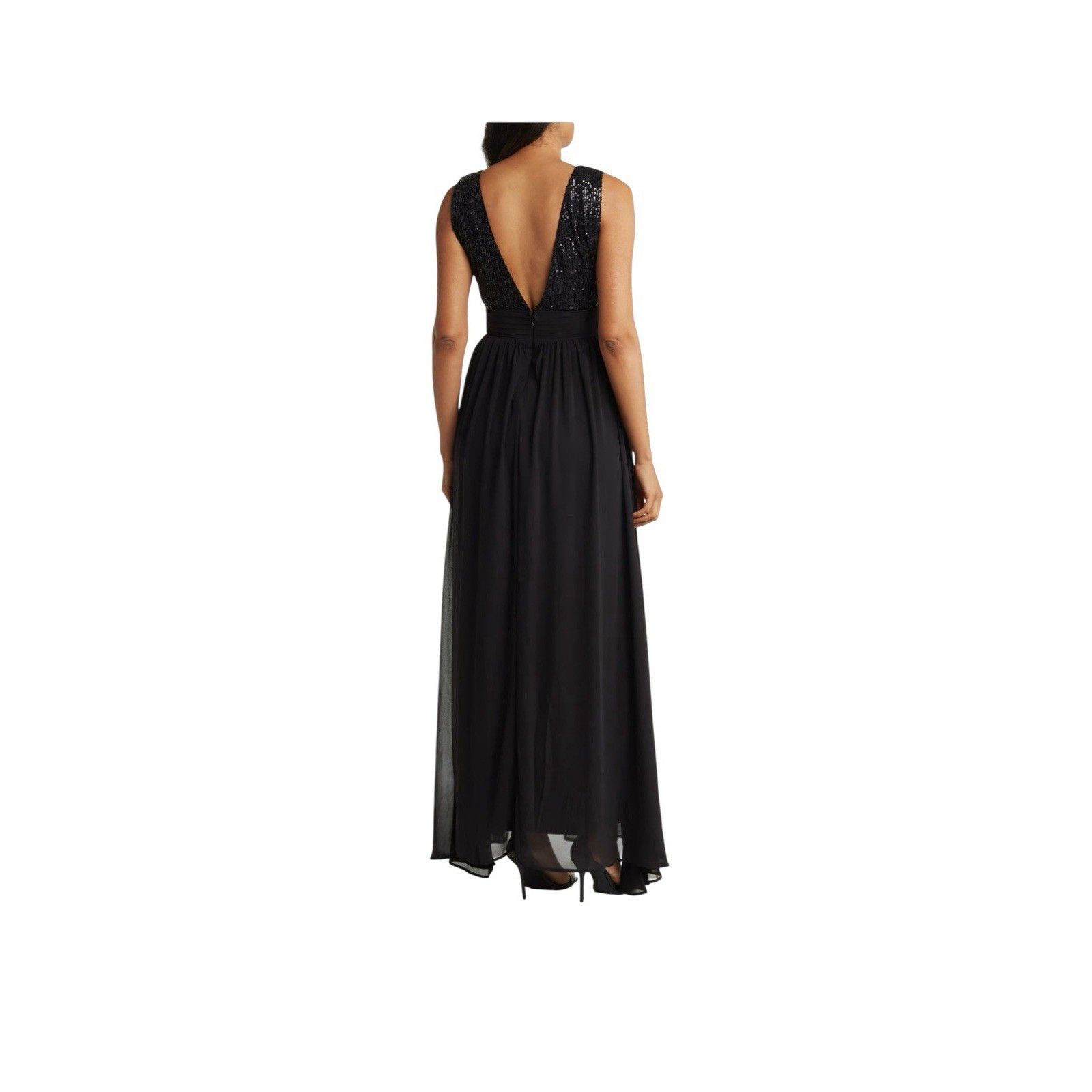 Other NWT LOVE BY DESIGN SEQUIN BLACK GOWN- BROKEN ZIPPER Size M / US 6-8 / IT 42-44 - 2 Thumbnail