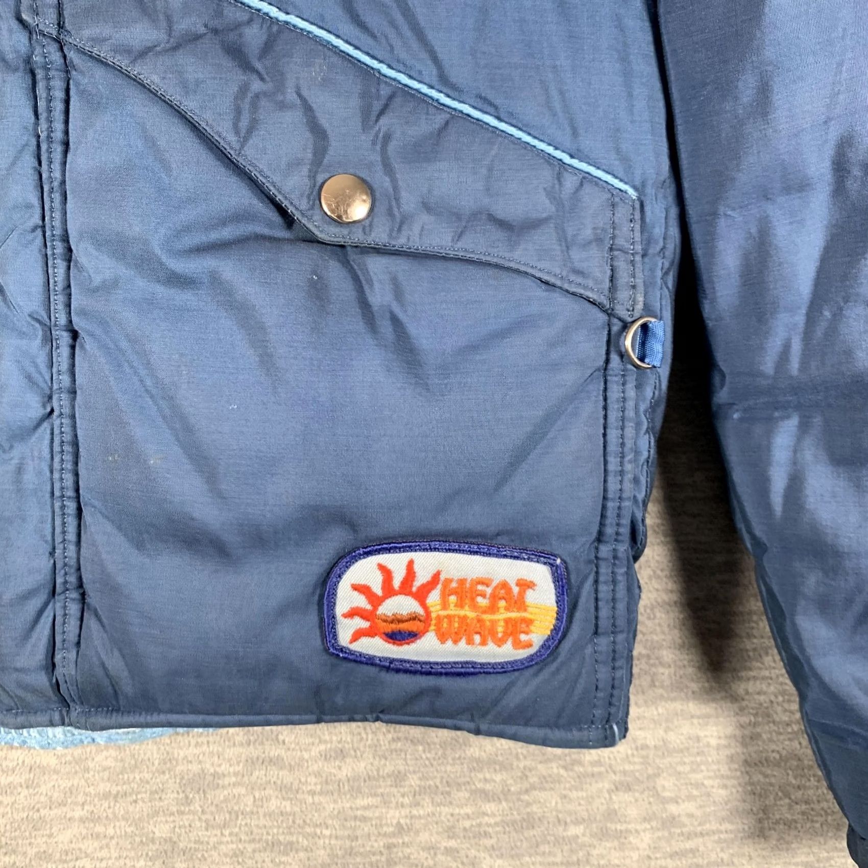 Vintage VINTAGE Heatwave Jacket Mens M Blue Puffer Eagle Applique Made USA 70s Size US M / EU 48-50 / 2 - 5 Thumbnail