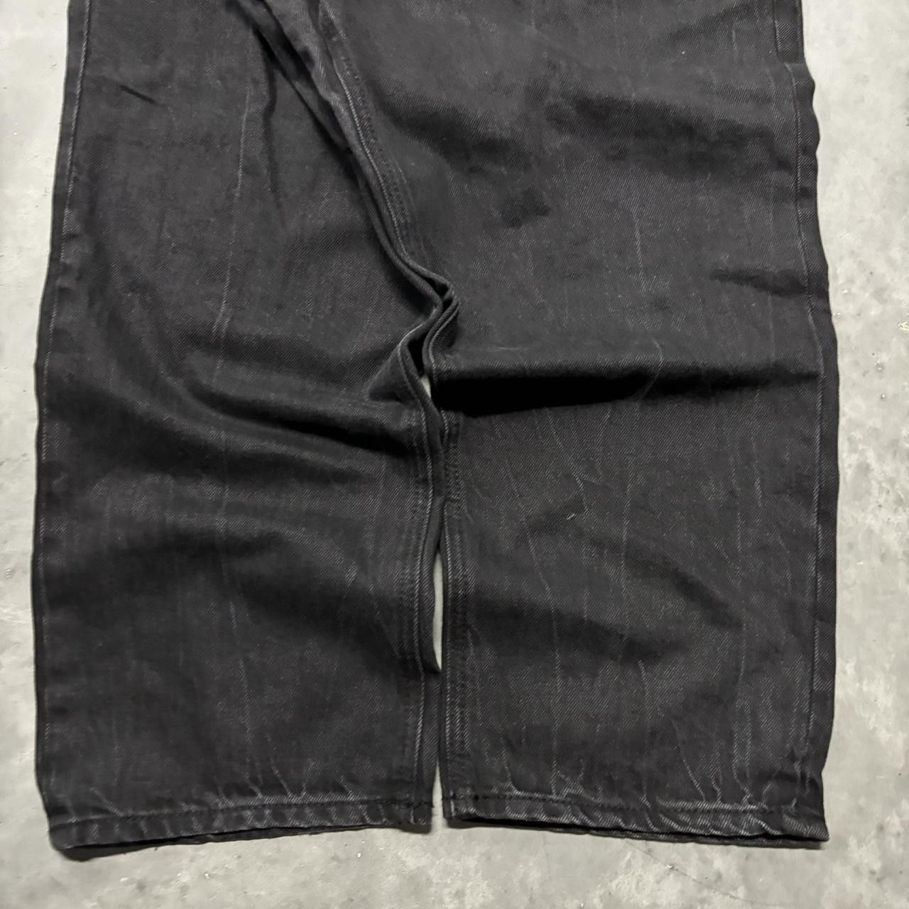 Japanese Brand × Vintage Crazy Vintage Y2K/2000s Grunge Black Skater Denim Jeans! Size US 38 / EU 54 - 6 Thumbnail