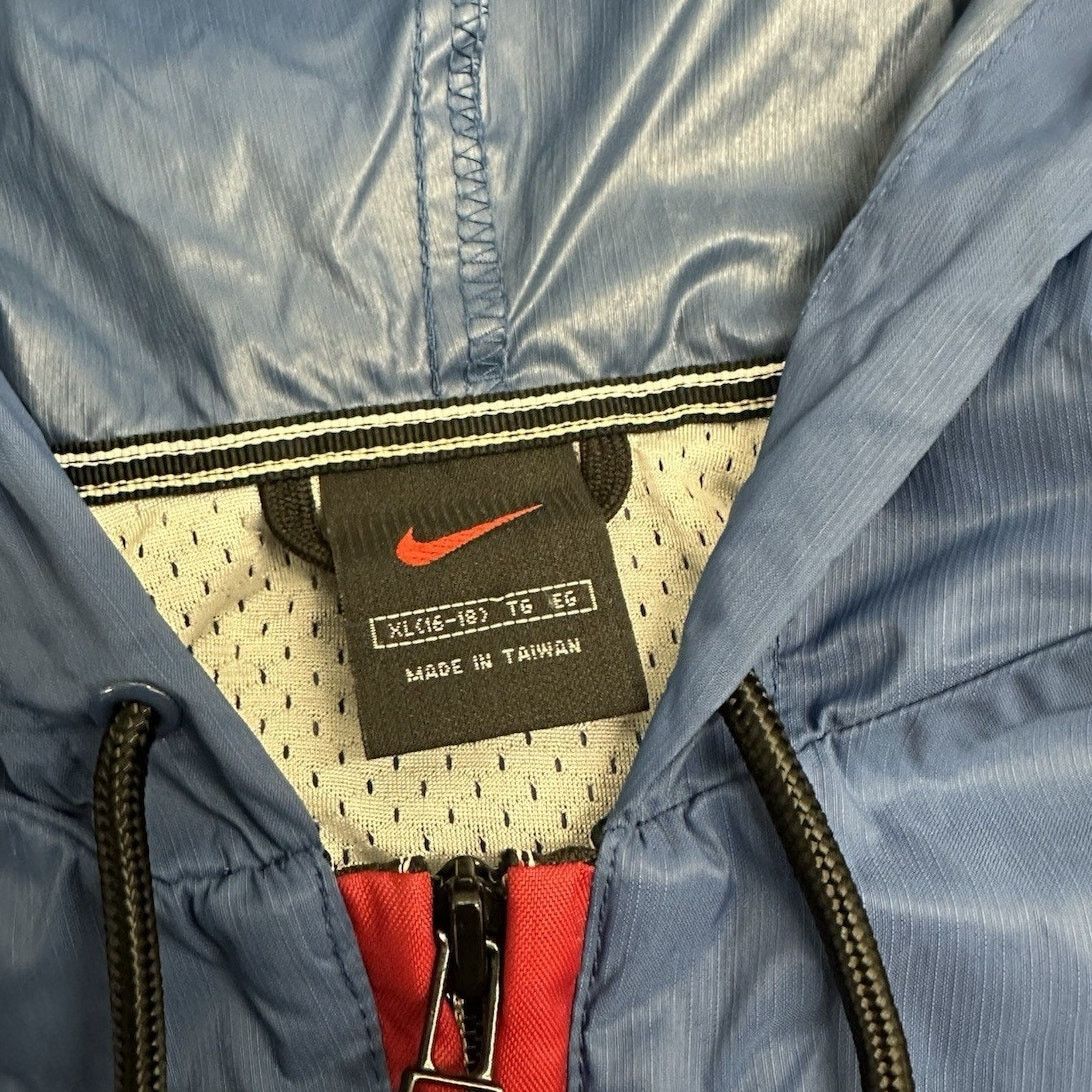 Nike × Vintage Vintage Nike Jacket Womens Medium Black Blue Windbreaker Size XL / US 12-14 / IT 48-50 - 3 Thumbnail