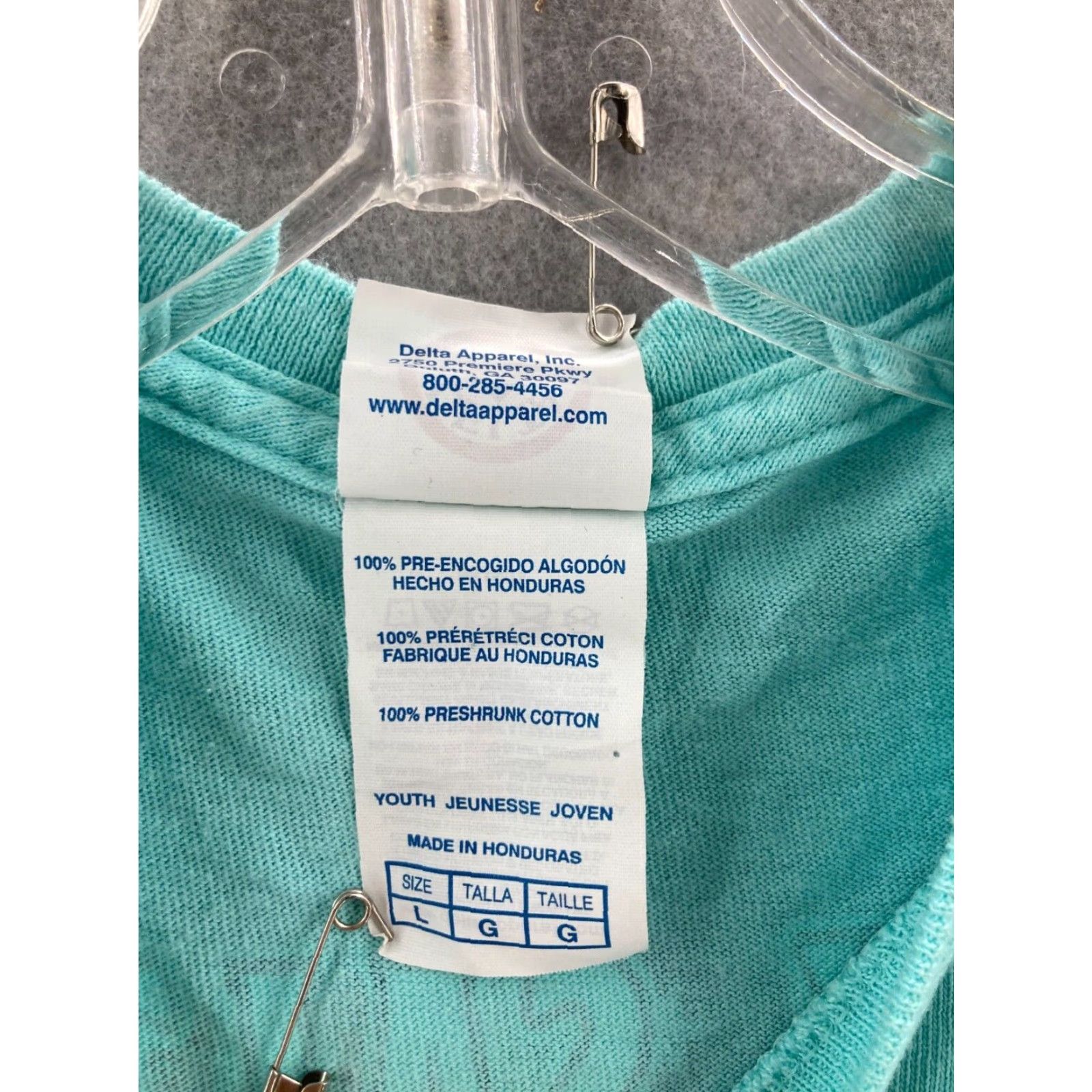 Delta Delta Shirt Mens Large Stay Salty Southern Saltwater Myrtle Beach Teal Size US L / EU 52-54 / 3 - 4 Thumbnail