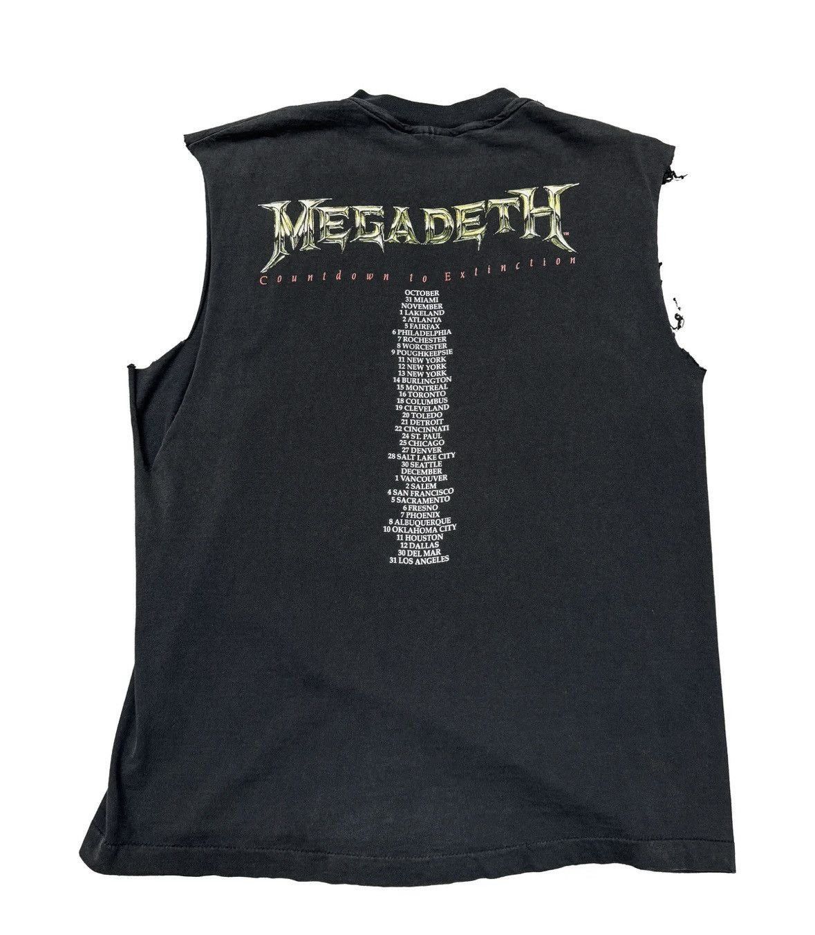 Band Tees Vintage 1992 Mega Deth band Tee Size US L / EU 52-54 / 3 - 3 Thumbnail