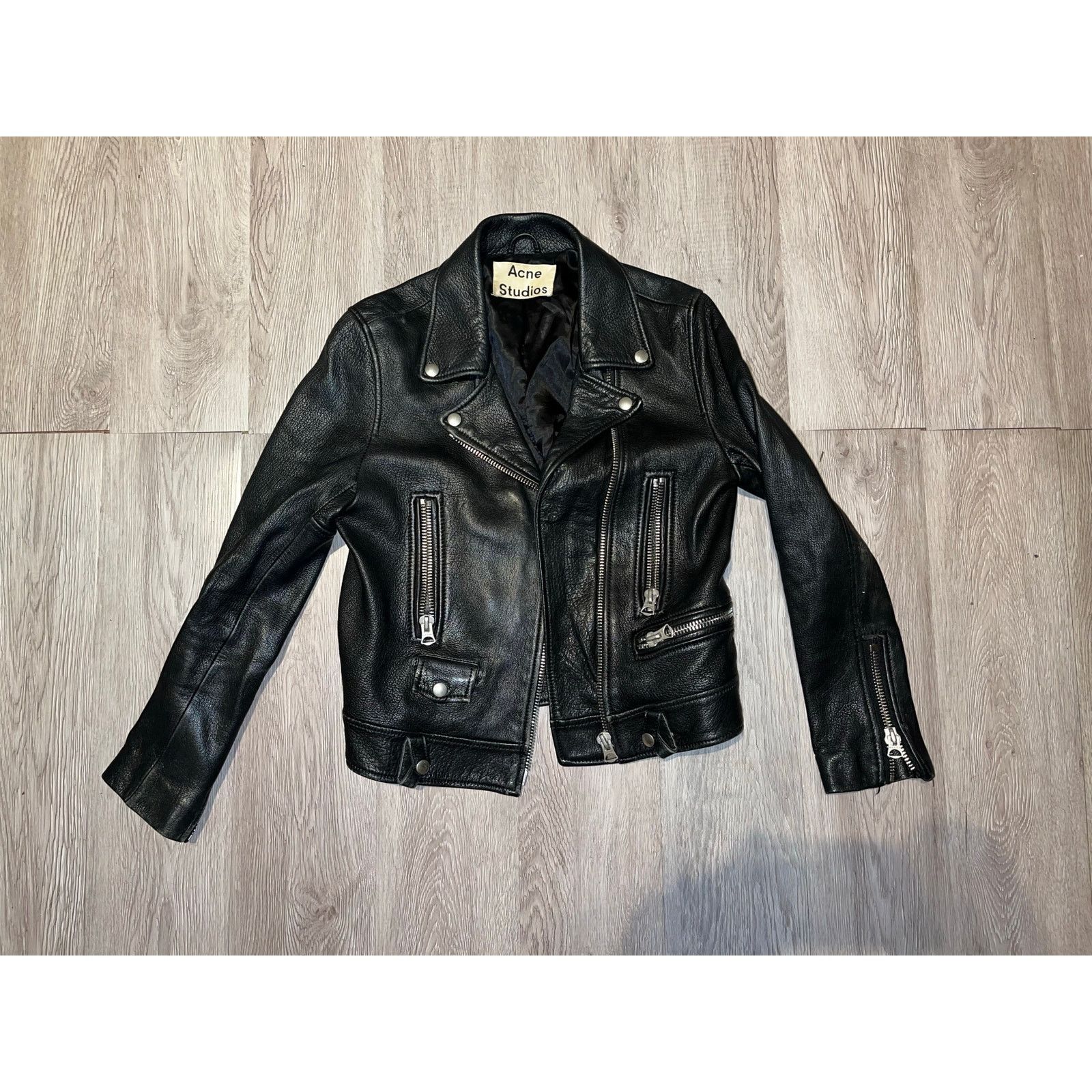 Acne Studios Acne Studios - Mock Leather Biker Jacket/ L / Black Size L / US 10 / IT 46 - 2 Thumbnail