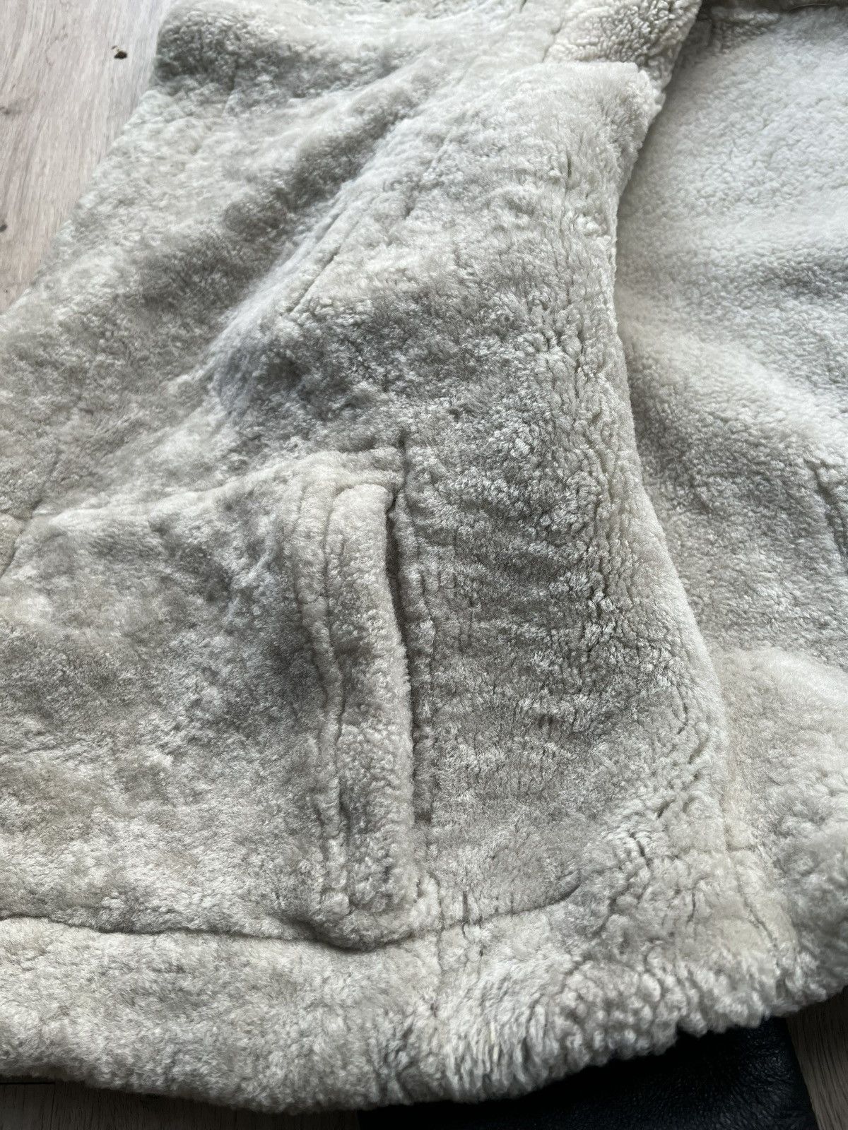 Rick Owens sherling leather jacket olmar and mirta