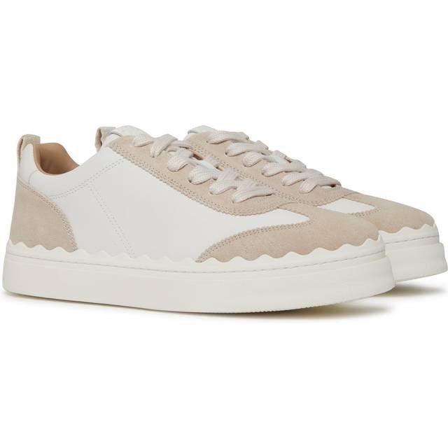 o1loc1c1024 Lauren Sneakers in White-Beige