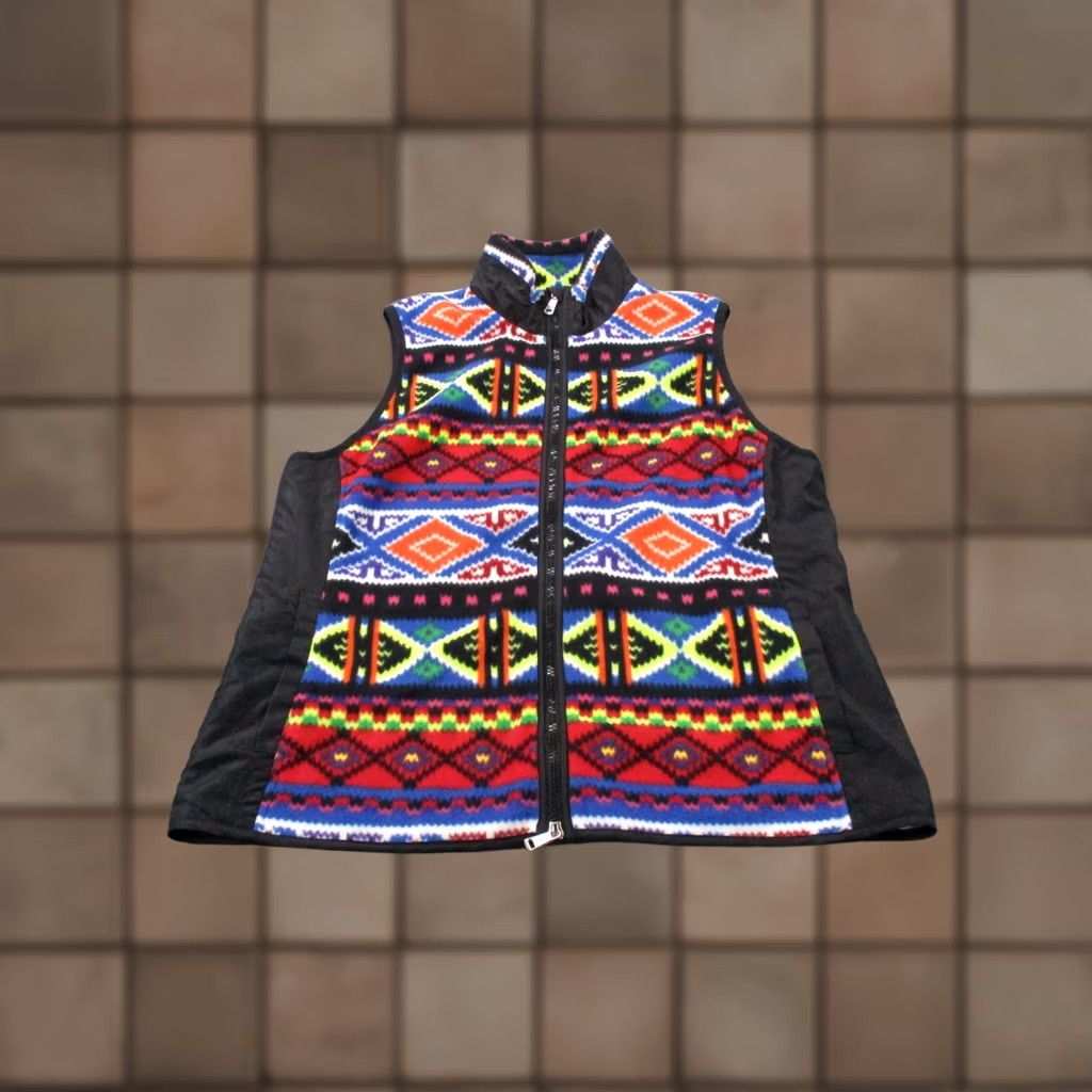 Ralph Lauren Ralph Lauren Vest Jacket Womens XL Colorful Aztec Fleece Active Outdoors Hiking Size XL / US 12-14 / IT 48-50 - 1 Thumbnail
