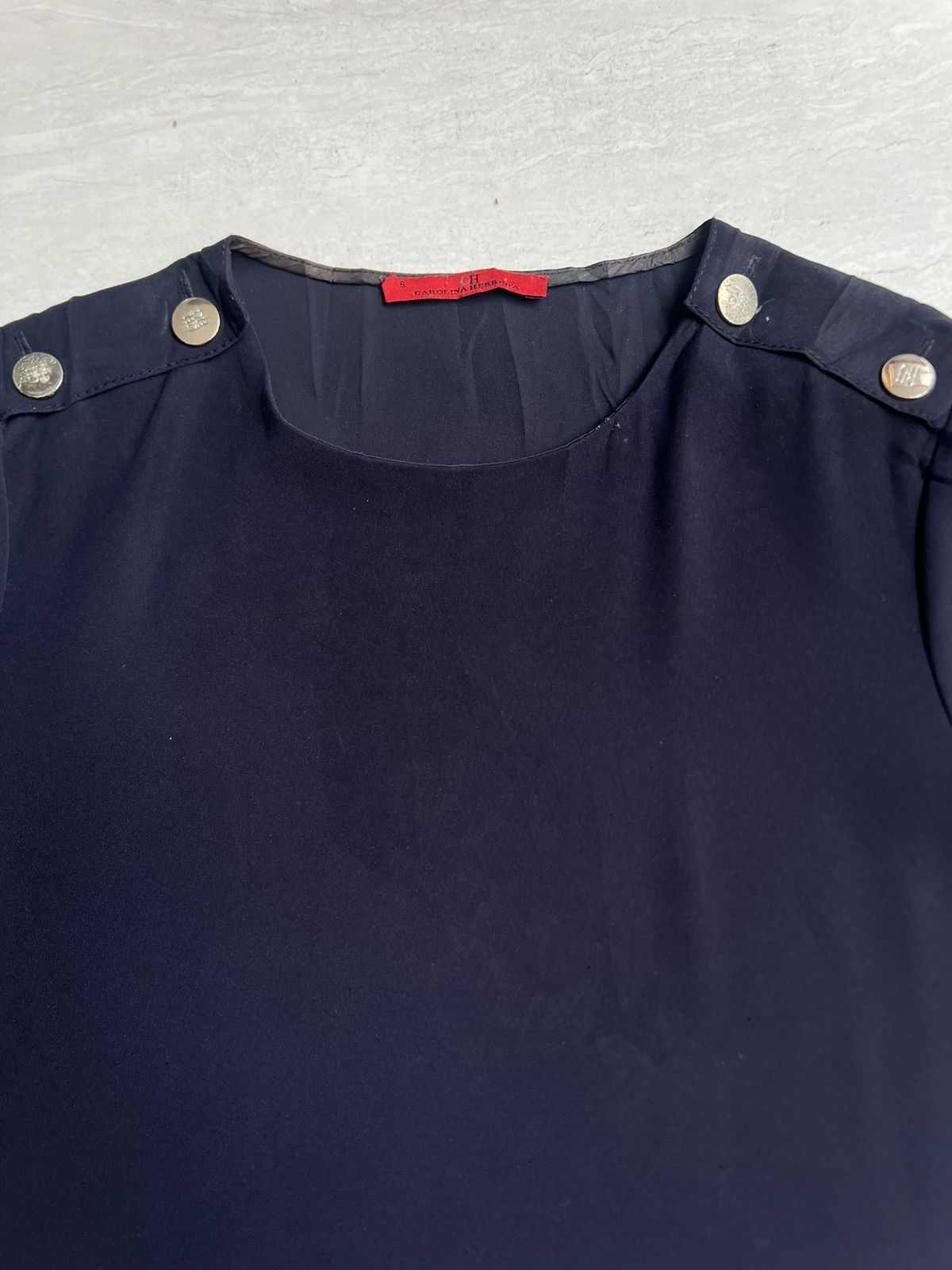 Carolina Herrera CH CAROLINA HERRERA Navy T-shirt Size US S / EU 44-46 / 1 - 9 Thumbnail