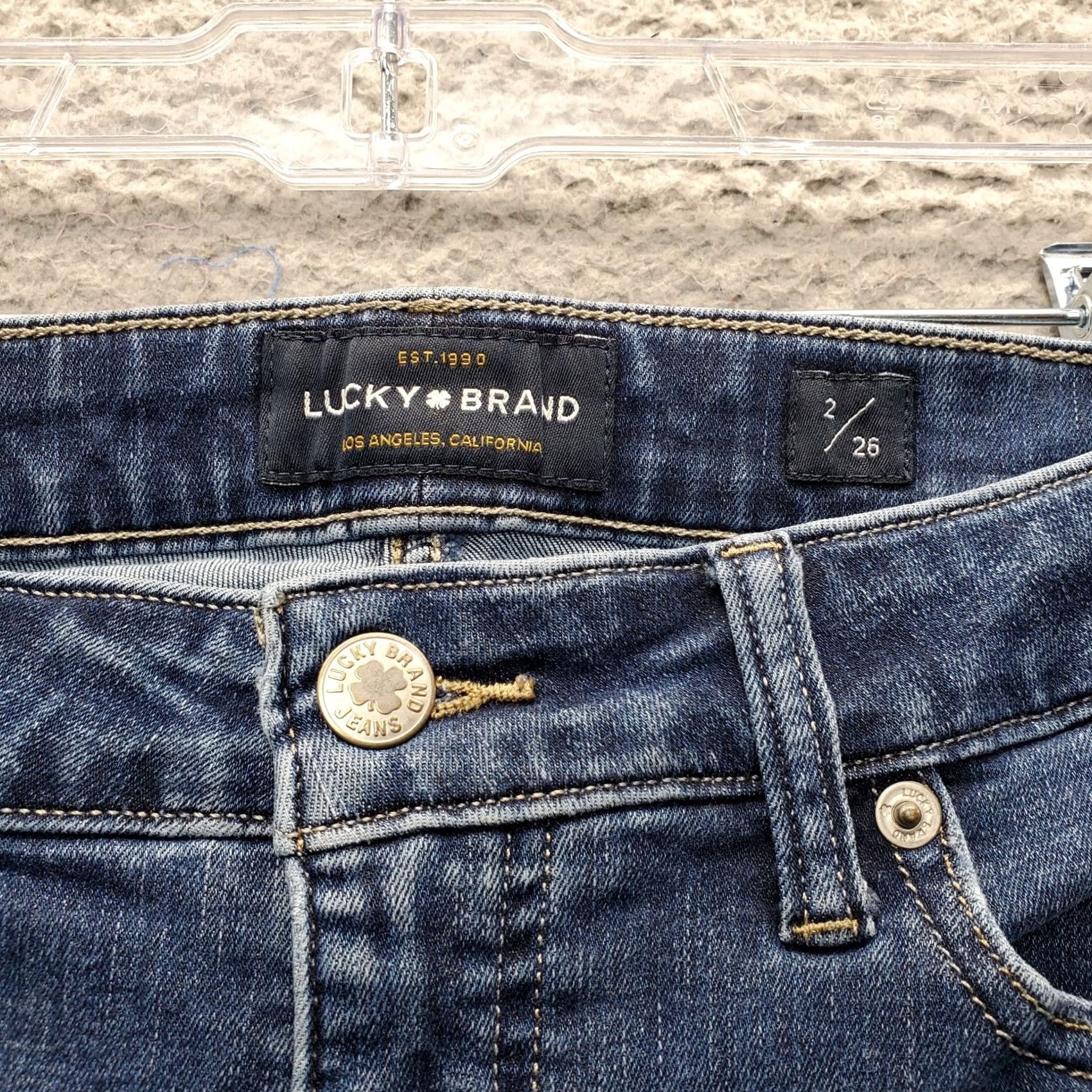 Lucky Brand Lucky Brand Hayden Skinny Jeans Womens Size 2 Blue Denim Mid Rise 5-Pocket Design Vintage: No Streetwear Size 26" / US 2 / IT 38 - 7 Thumbnail