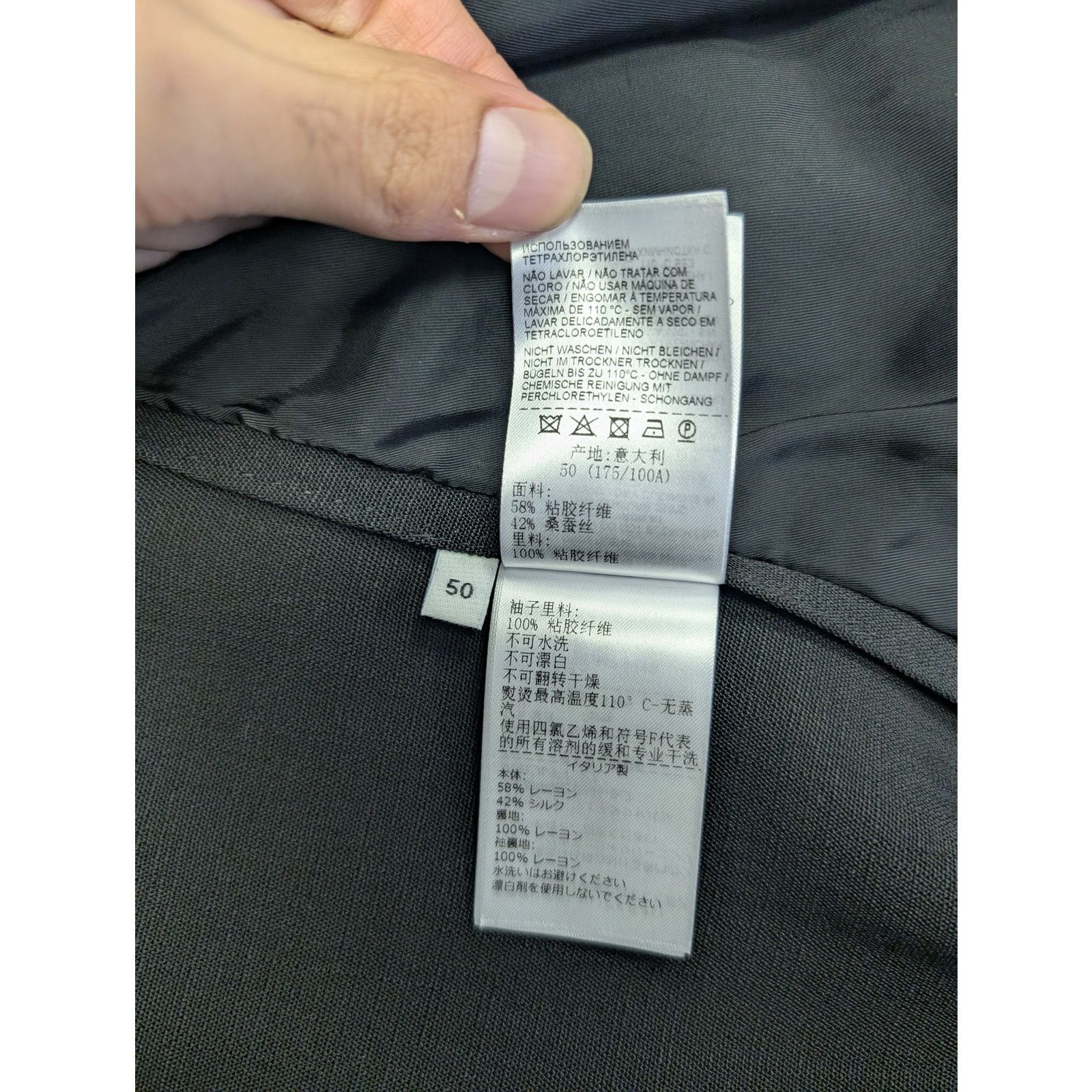 Bottega Veneta o1rshd1 Grainy Viscose Silk Jacket in Black Size US M / EU 48-50 / 2 - 17 Thumbnail