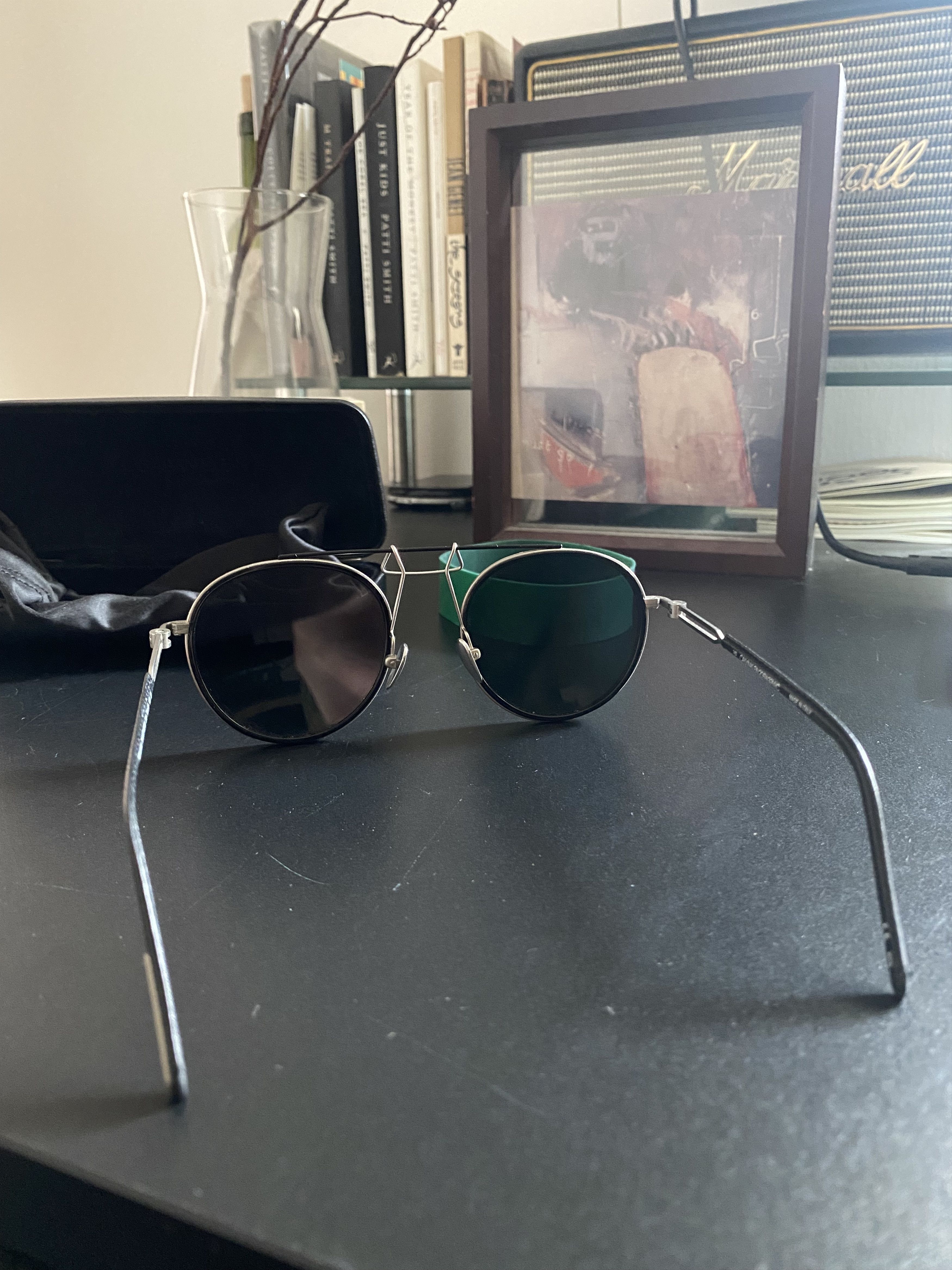 Calvin Klein 205W39NYC Titanium Light weight 205W39NYC Sunglasses Size ONE SIZE - 10 Thumbnail