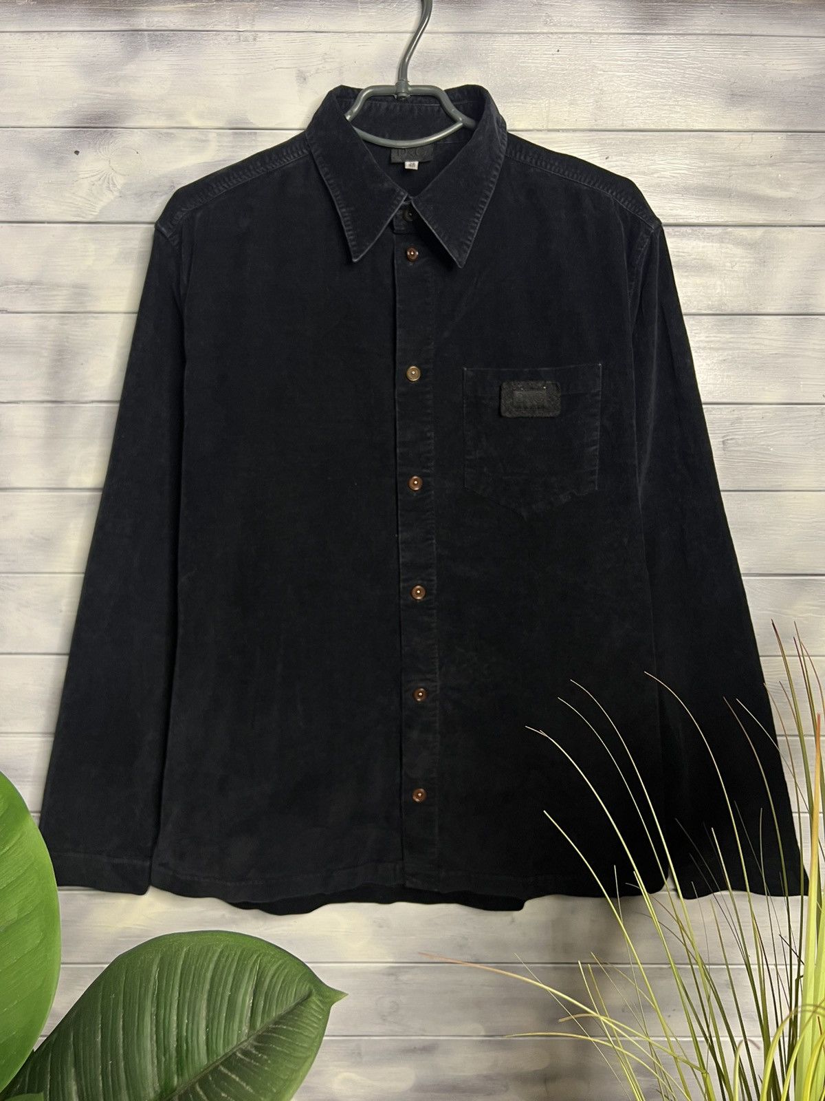 Rare Velvet Shirt Dolce&Gabbana Luxury Patch