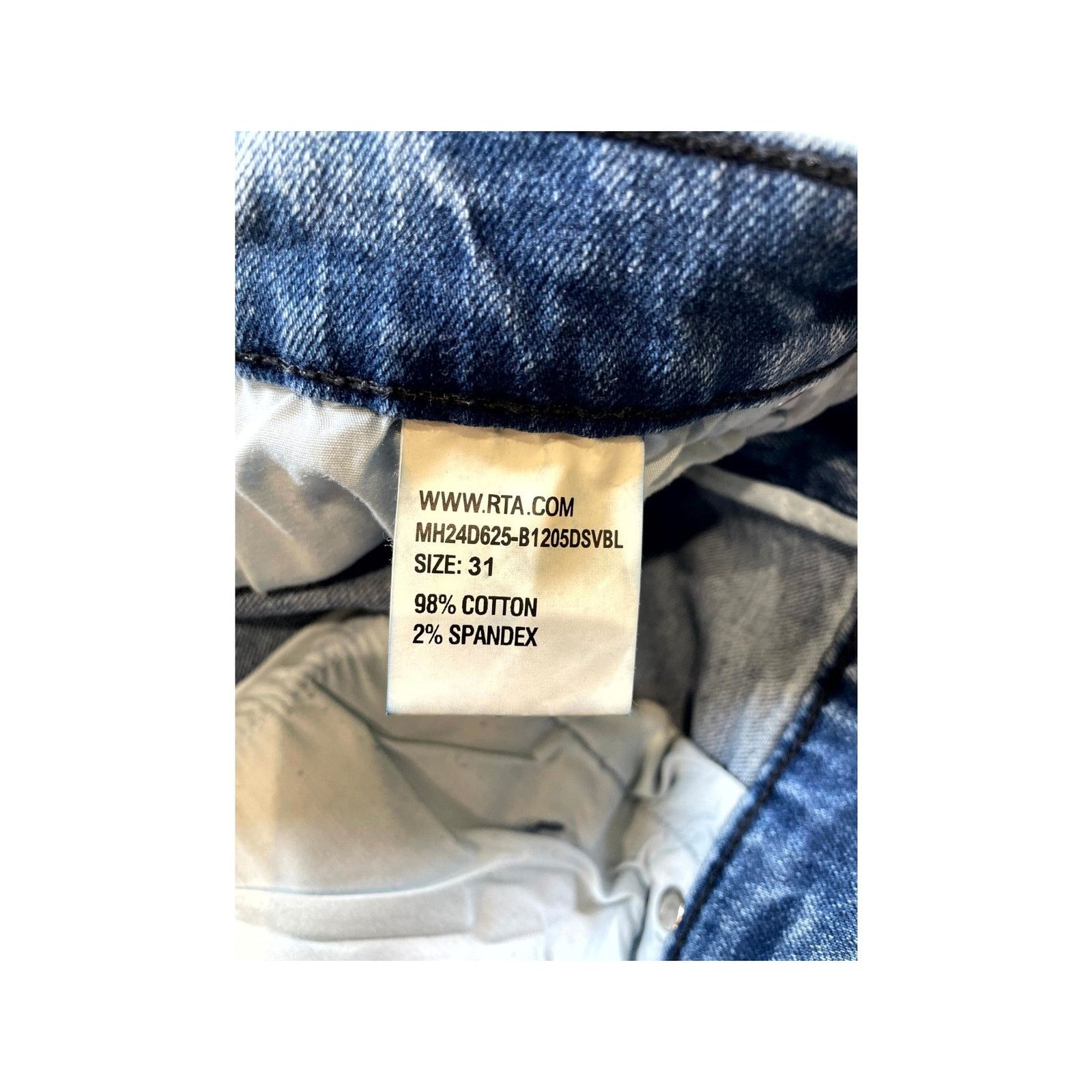 Rta RTA Embroidered Light Wash Jeans Size US 31 - 5 Thumbnail