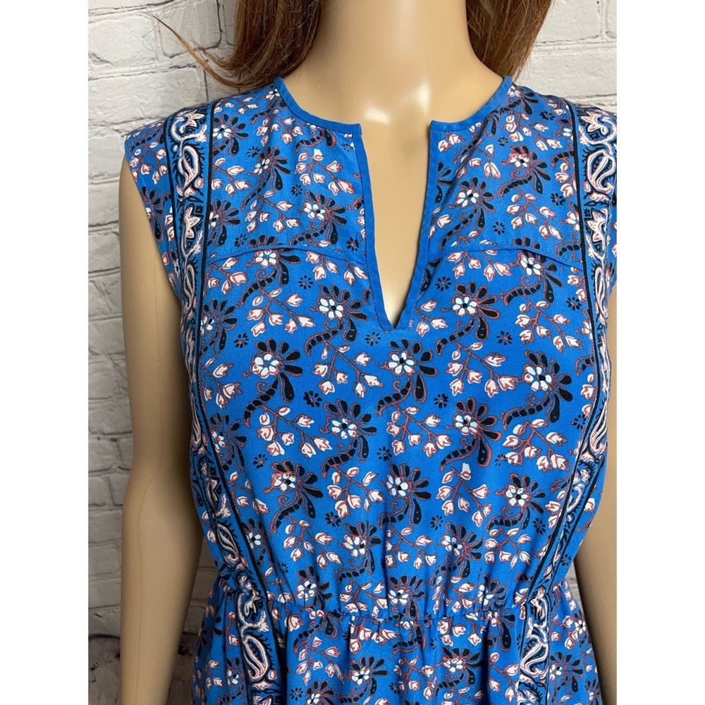J.Crew J. Crew Silk Vintage Scarf Blue Dress Size 2 Size XS / US 0-2 / IT 36-38 - 3 Thumbnail