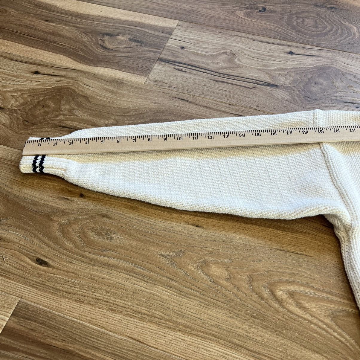 Gap Vintage GAP 90s V Neck Sweater White Medium Size US M / EU 48-50 / 2 - 5 Thumbnail