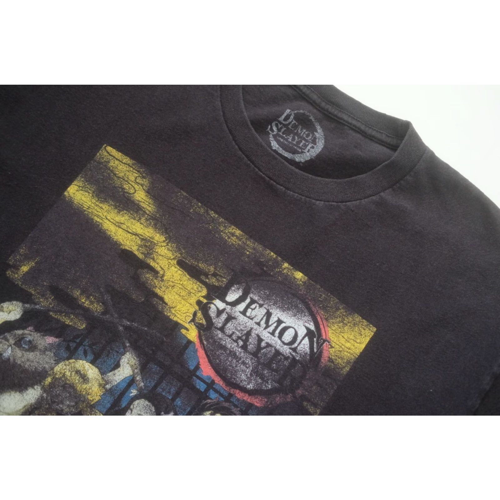 Vintage DEMON SLAYER T-Shirt Graphic Print All Over Black L Mens Size L Crew Neck Short Sleeve Clothing Size US L / EU 52-54 / 3 - 4 Thumbnail