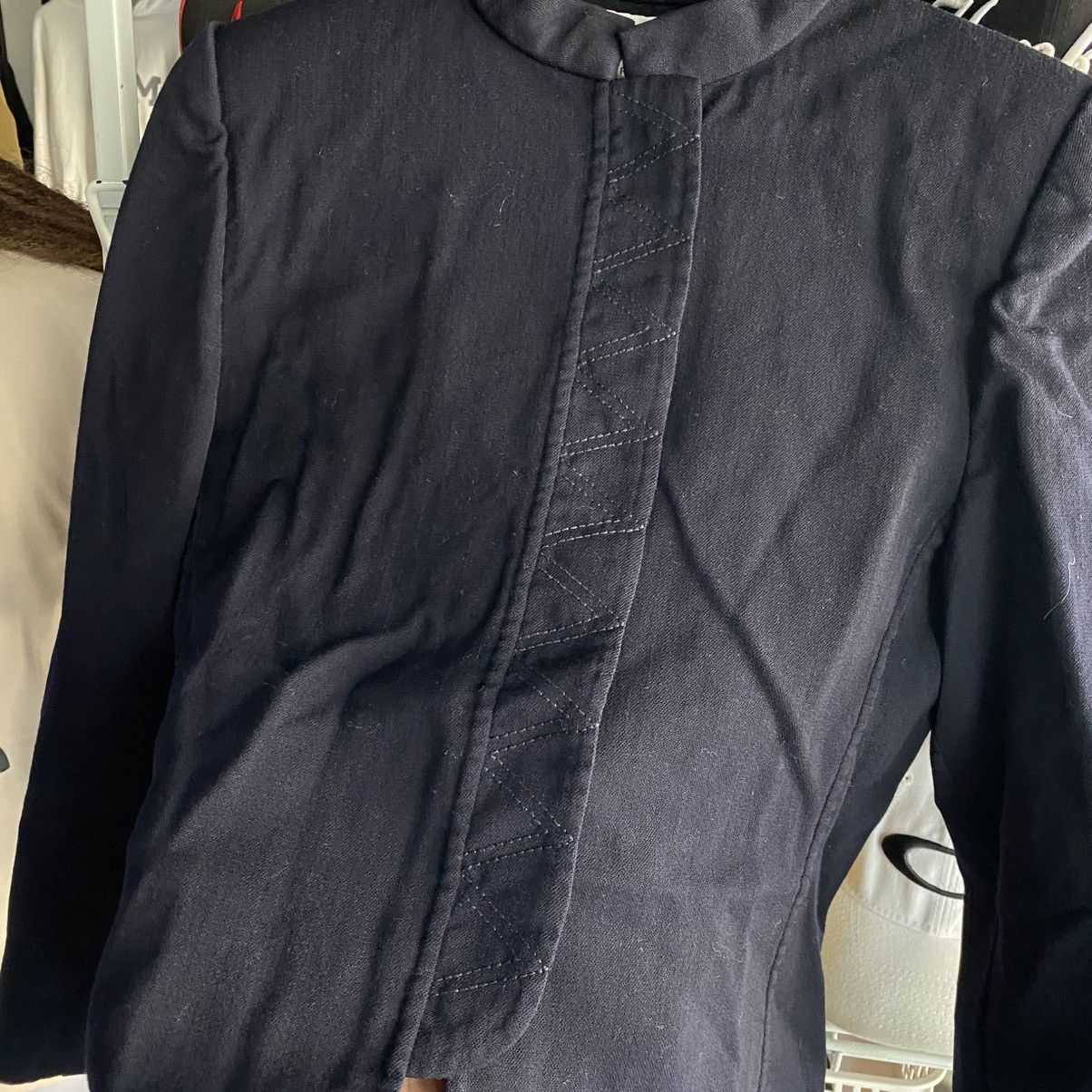 Vintage andré laug ROMA Vintage Mandarin Collar Wool Jacket Size US XS / EU 42 / 0 - 5 Thumbnail