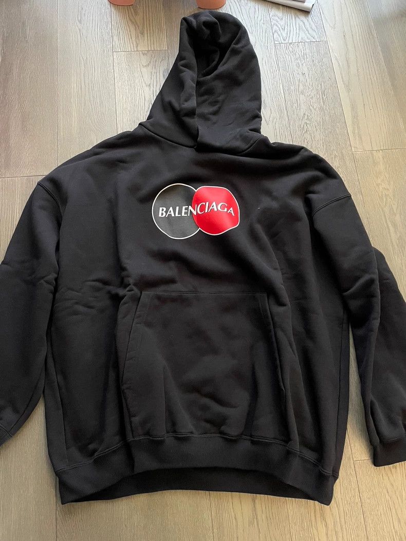 Balenciaga Balenciaga PayPal MasterCard Hoodie Sweatshirt M Size Size US M / EU 48-50 / 2 - 1 Thumbnail