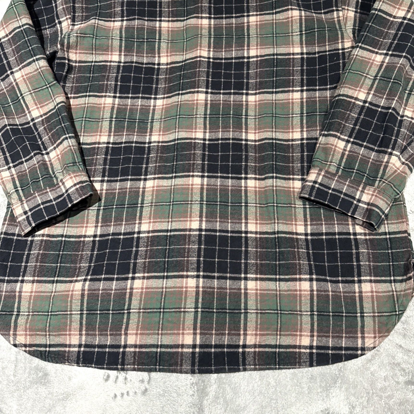 CO Vermont Flannel Co Mens XL Plaid Flannel Henley Long Sleeve Shirt USA Made Size US XL / EU 56 / 4 - 8 Thumbnail