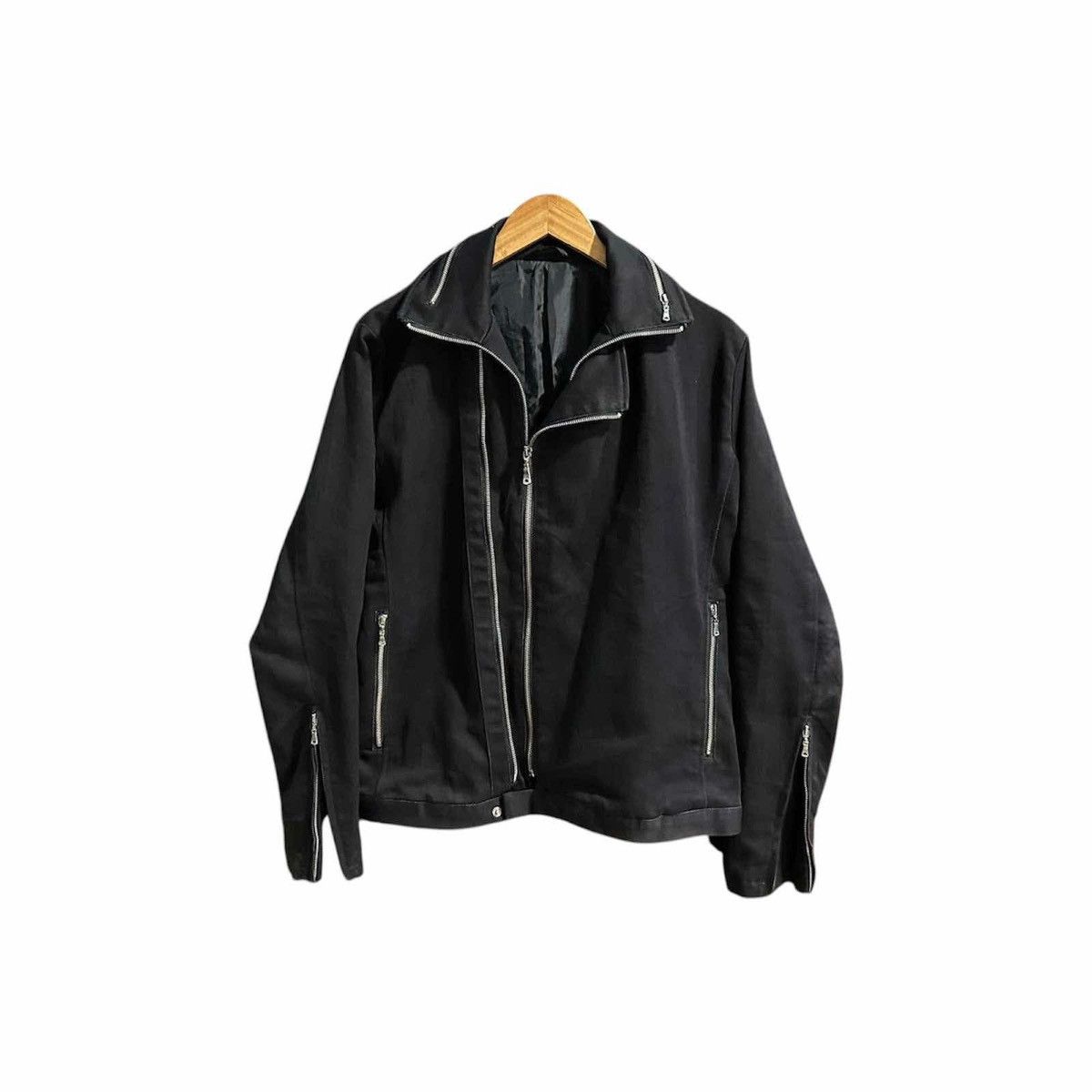 If Six Was Nine 🔥Y2K Archive Semantic Design Double Zipper Jacket Goth Punk Size US M / EU 48-50 / 2 - 10 Thumbnail