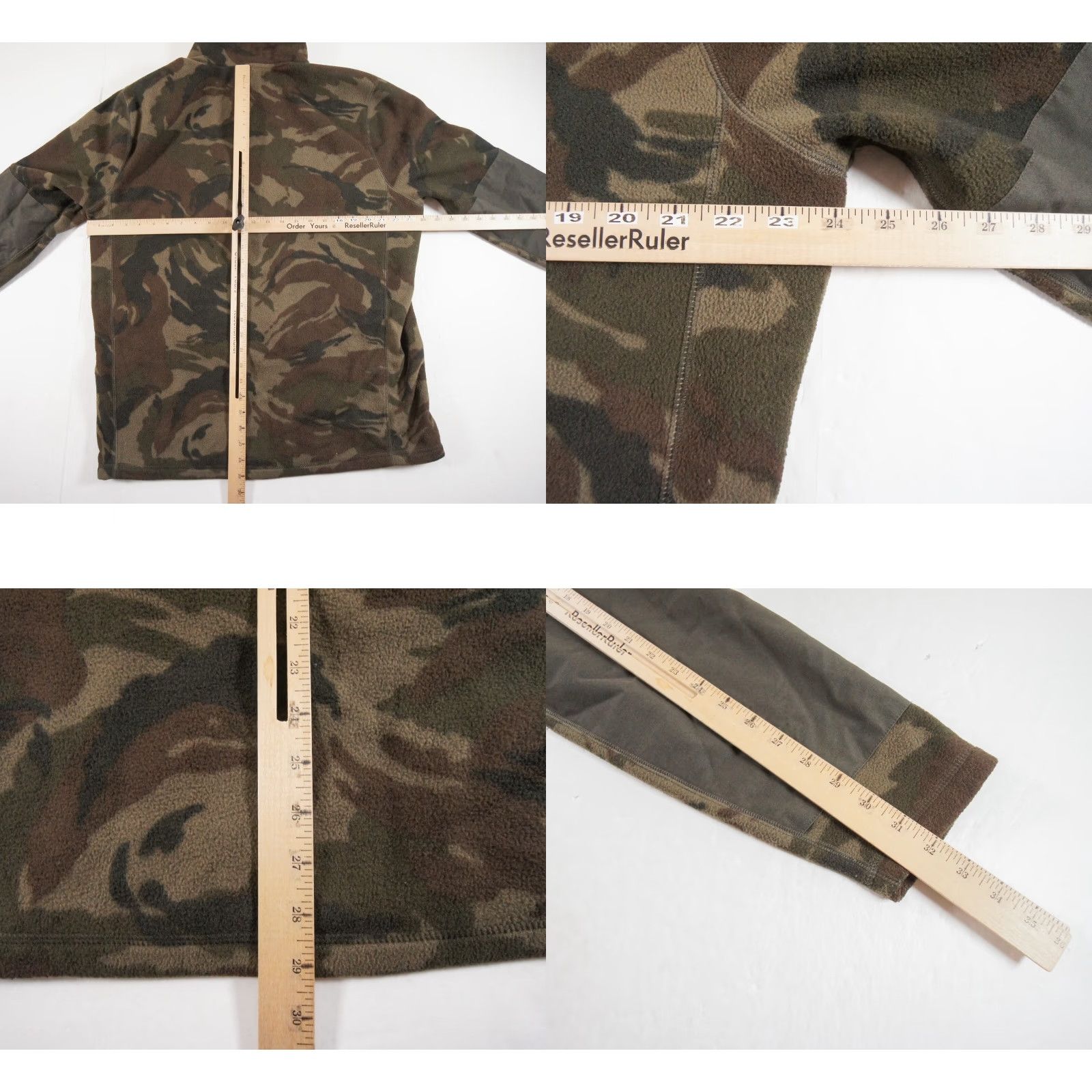 Roark Roark Mens XL Camouflage Fleece Jacket Full Zip Outdoor Casual Adult Size US XL / EU 56 / 4 - 8 Thumbnail