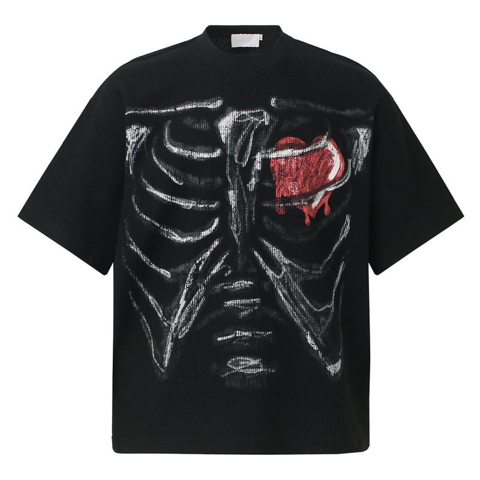 Vintage Graphic Rib Cage Print T-Shirts, Relaxed Fit Size US M / EU 48-50 / 2 - 1 Thumbnail