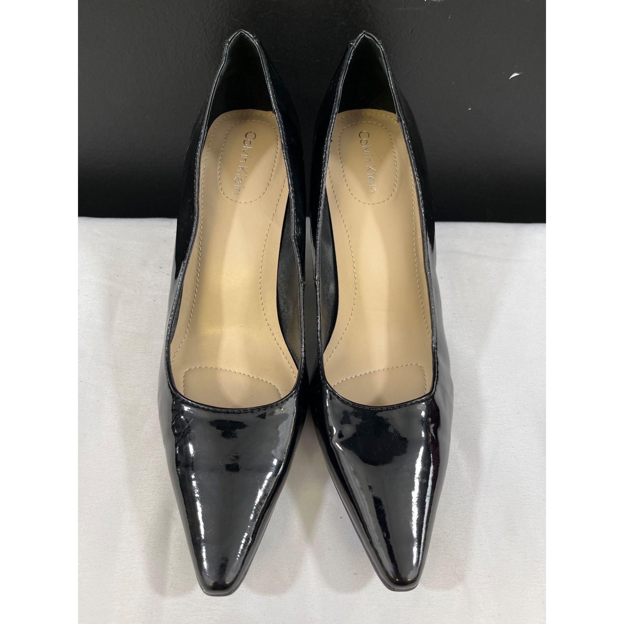 Calvin Klein Calvin Klein Dolly Womens Black Heels Size 6.5M SKU 6604 Size US 6.5 / IT 36.5 - 2 Thumbnail