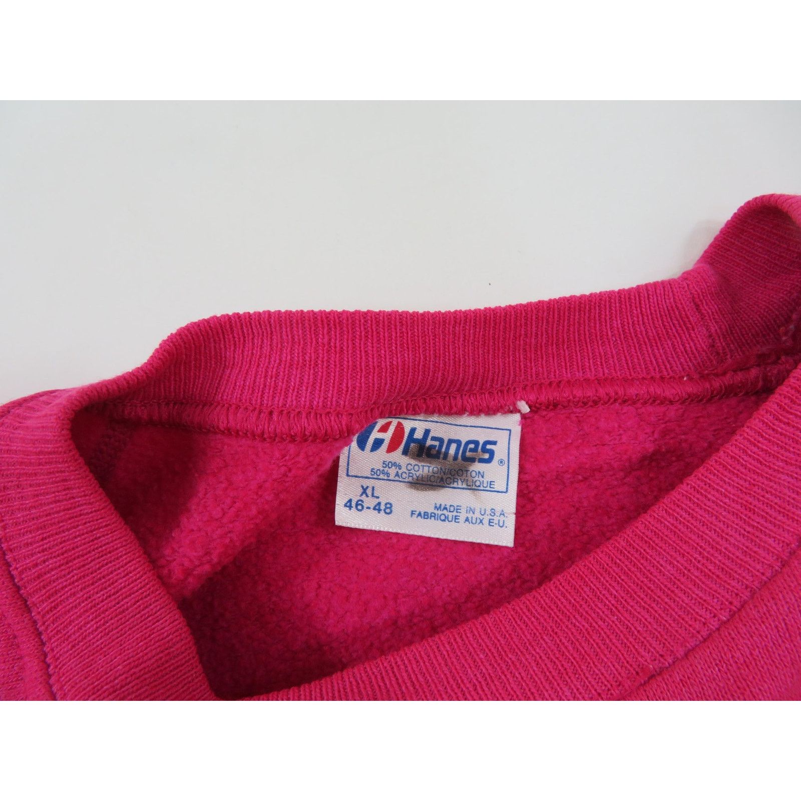 Hanes Vail Colorado Sweatshirt, Raglan Sleeve, Pink Sz XL 1980s Size XL / US 12-14 / IT 48-50 - 3 Thumbnail