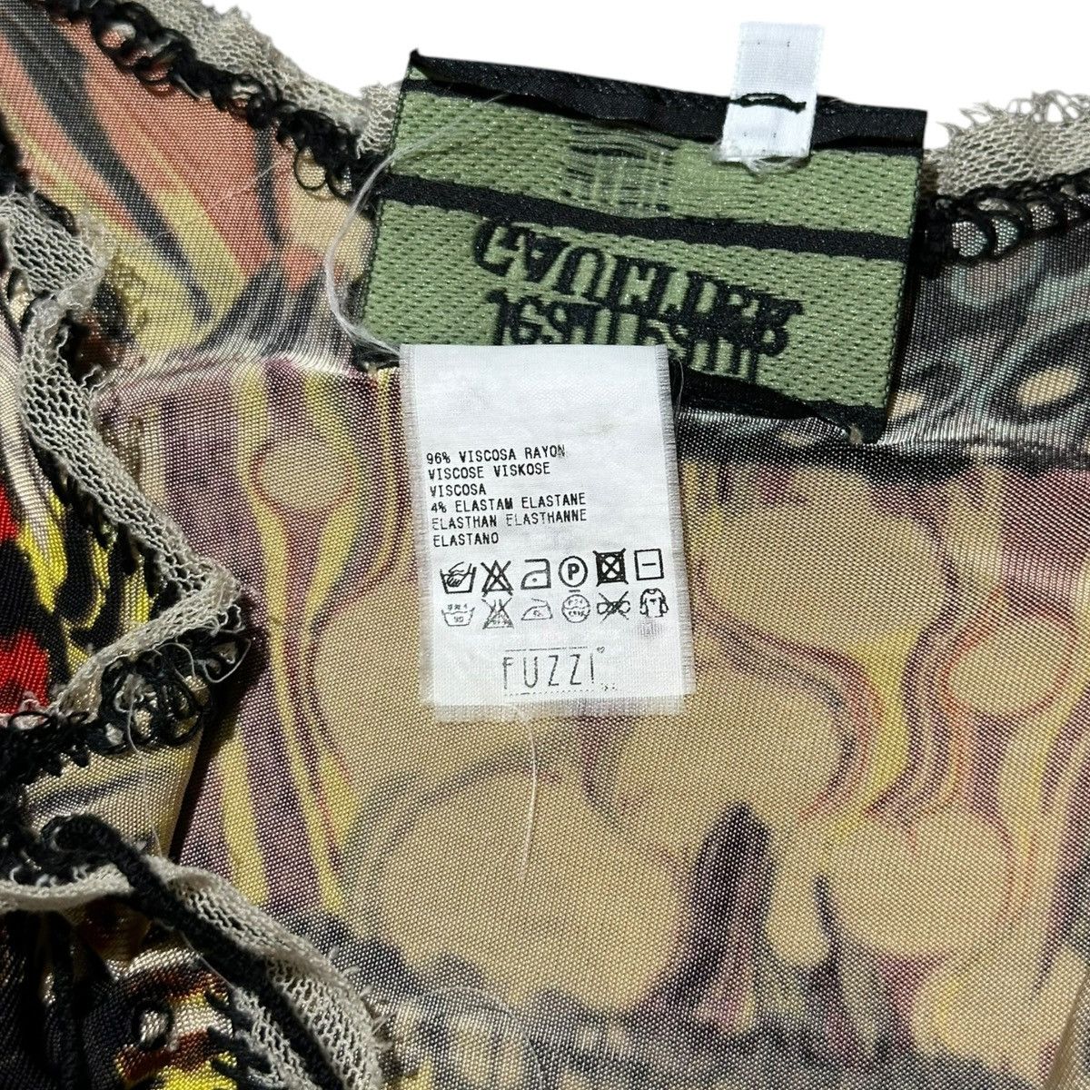 Jean Paul Gaultier 2003 archive butterfly mesh top Size M / US 6-8 / IT 42-44 - 4 Thumbnail