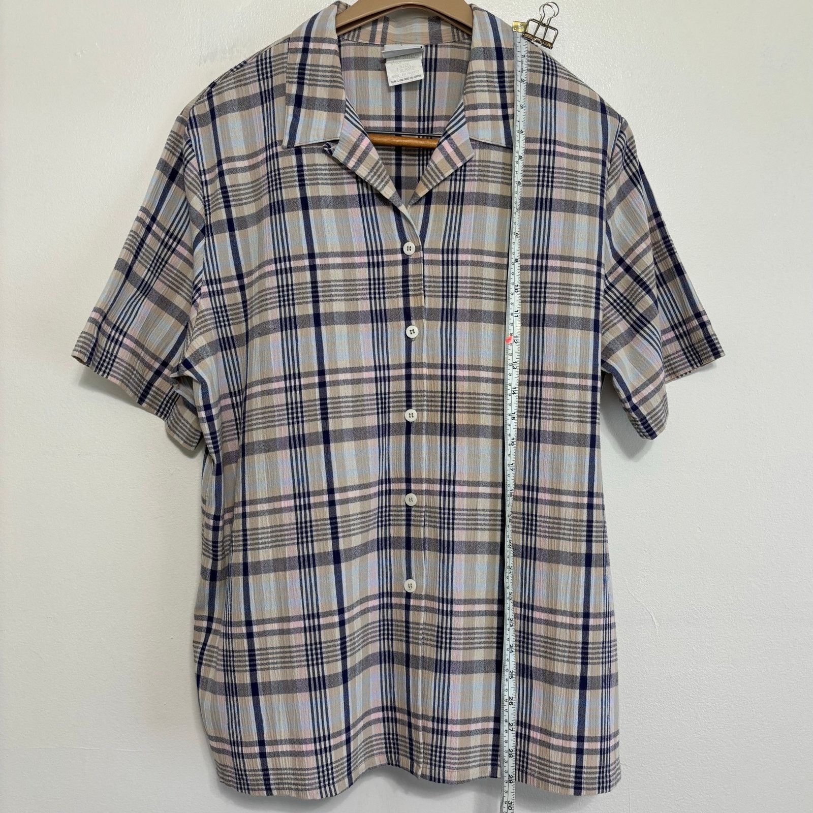 Other Koret Francisca Plaid Button Down Shirt XL Size XL / US 12-14 / IT 48-50 - 3 Thumbnail