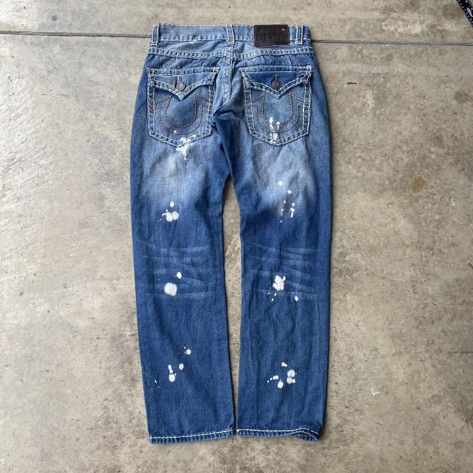 True Religion Vintage True Religion Designer denim jeans. USA bleach tears Size US 33 - 1 Thumbnail