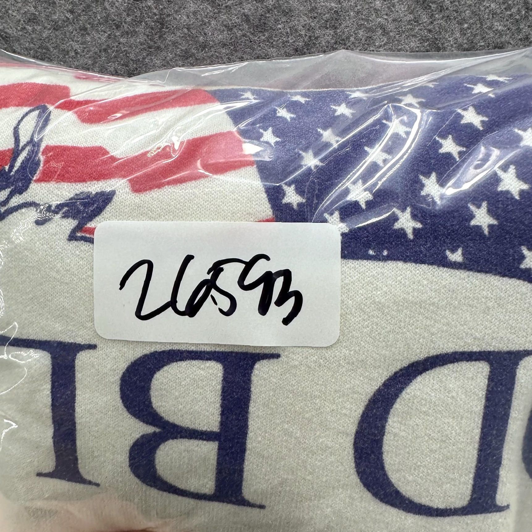 Jerzees VINTAGE Jerzees Sweatshirt Mens Large White God Bless America USA Flag 90s y2k Size US L / EU 52-54 / 3 - 8 Thumbnail