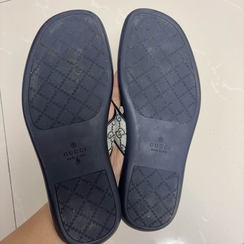Gucci Gucci Stylish Blue Casual Flip Flops - Size US 8 / EU 41 - 4 Thumbnail