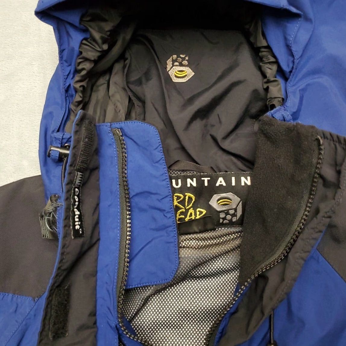 Mountain Hardwear VINTAGE Mountain Hardwear Jacket Women 8 Blue Hooded Conduit Waterproof Ski Rain Outdoor Size M / US 6-8 / IT 42-44 - 7 Thumbnail