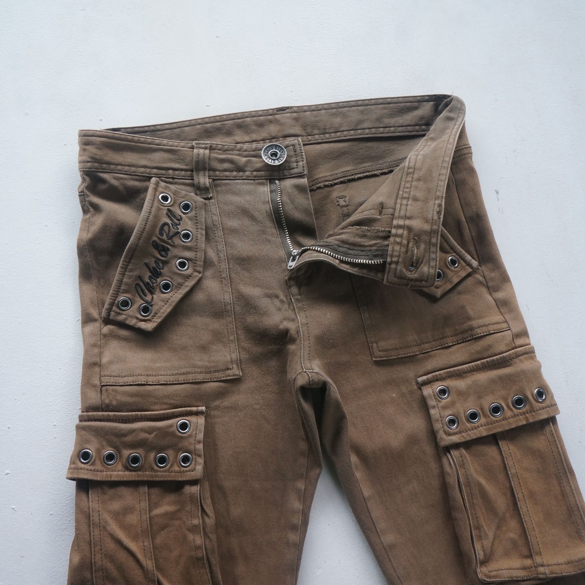 Japanese Brand Bad News by Glad News Slim Stretchable Cargo Pants Size 28" / US 6 / IT 42 - 5 Thumbnail