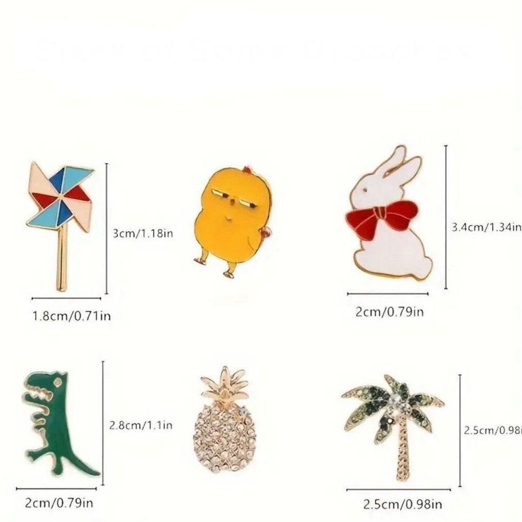Other 15 Piece Assorted Variety Enamel Pin Brooches Size ONE SIZE - 6 Thumbnail