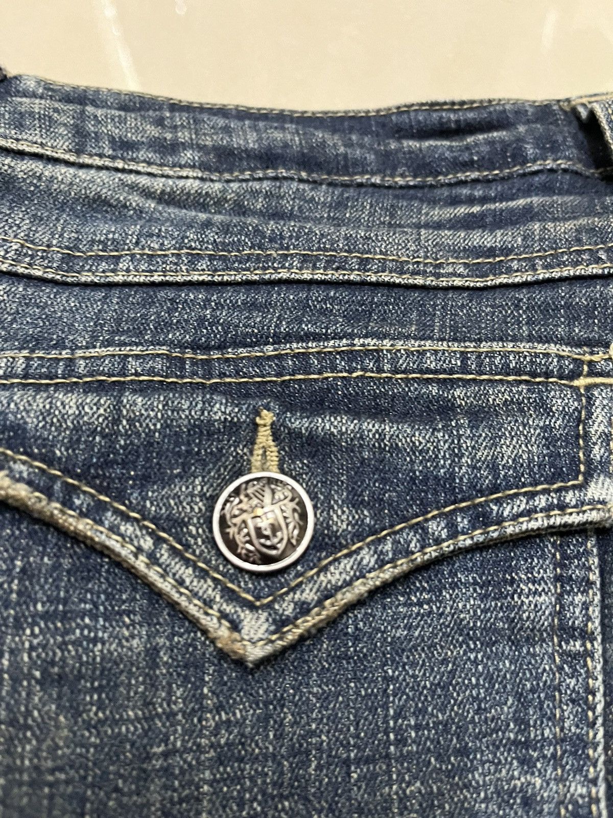 If Six Was Nine × Jean × Tornado Mart Flare jeans back rush distressed mud rusty low rise Size US 28 / EU 44 - 9 Thumbnail